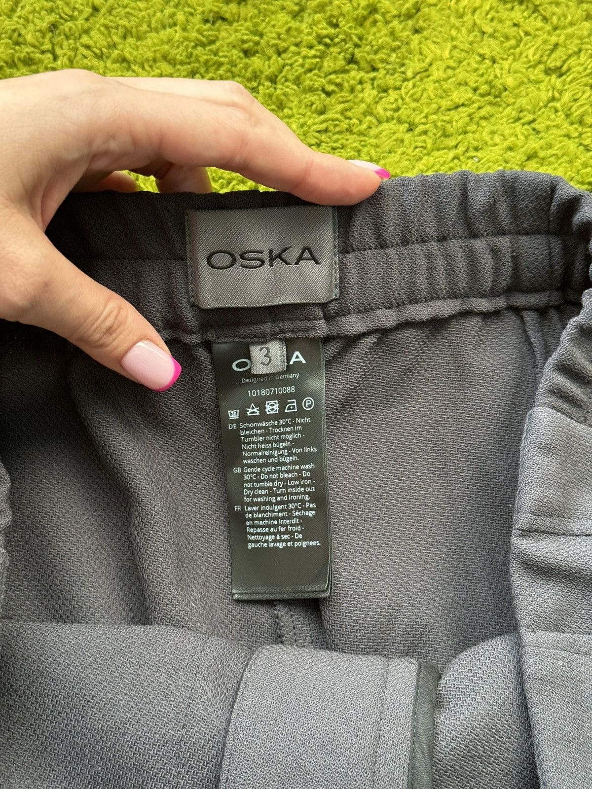 Designer Oska avant garde wide leg wool blend parachute baggy pants Size US 32 / EU 48 - 4 Thumbnail