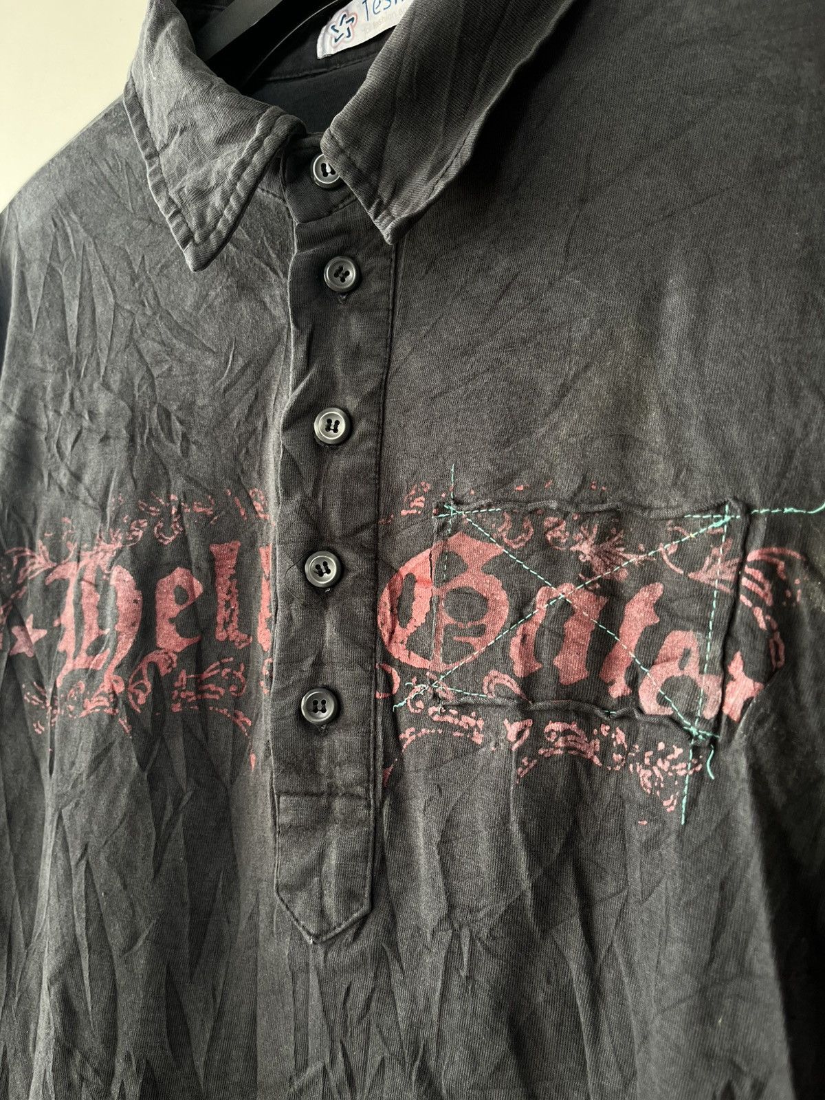 If Six Was Nine JAPANESE TESHIO POEM SKULL SEDITIONARIES VKEI PUNK STYLE Size US M / EU 48-50 / 2 - 6 Thumbnail