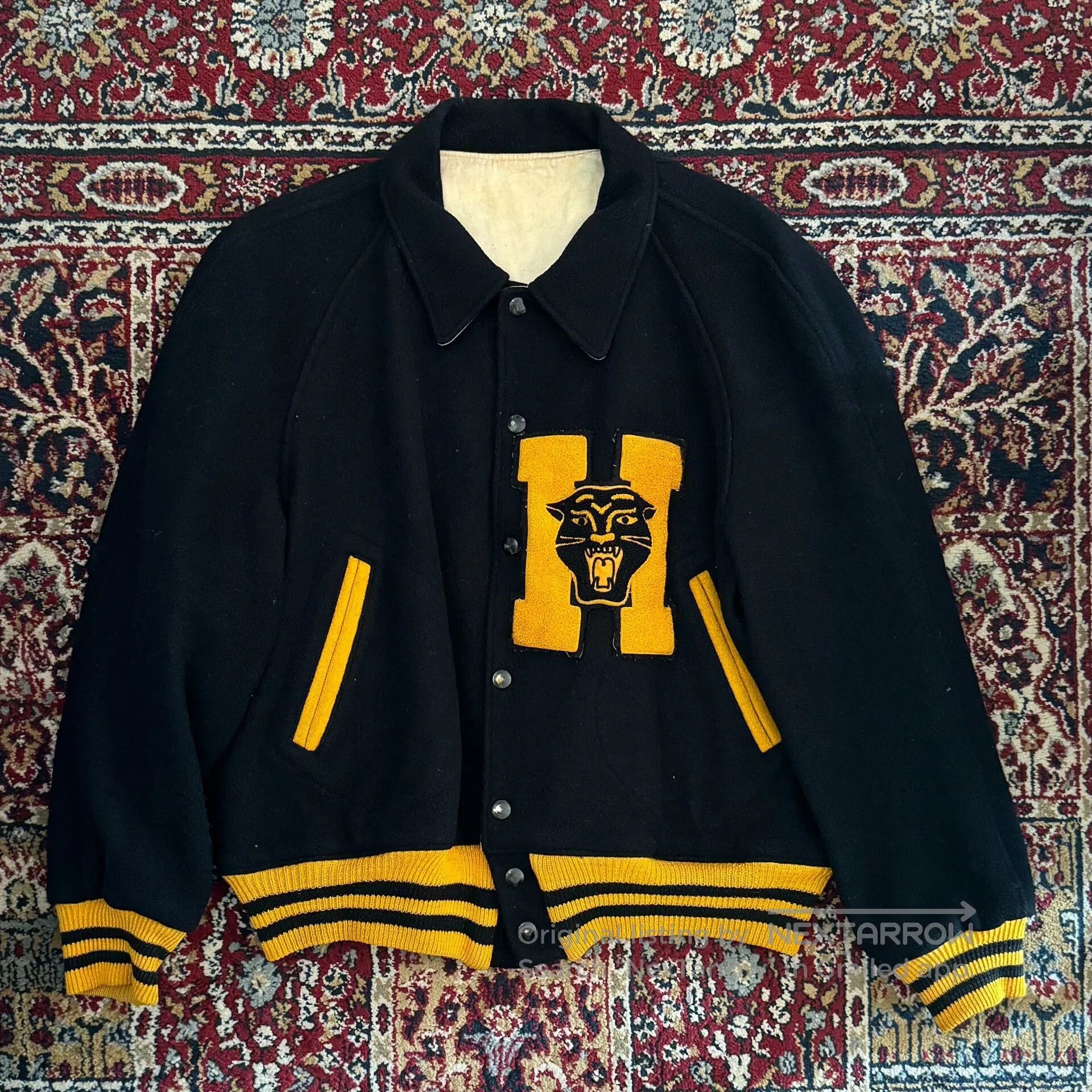 Vintage Vintage 1950s American Letterman Jacket. Size US M / EU 48-50 / 2 - 1 Thumbnail