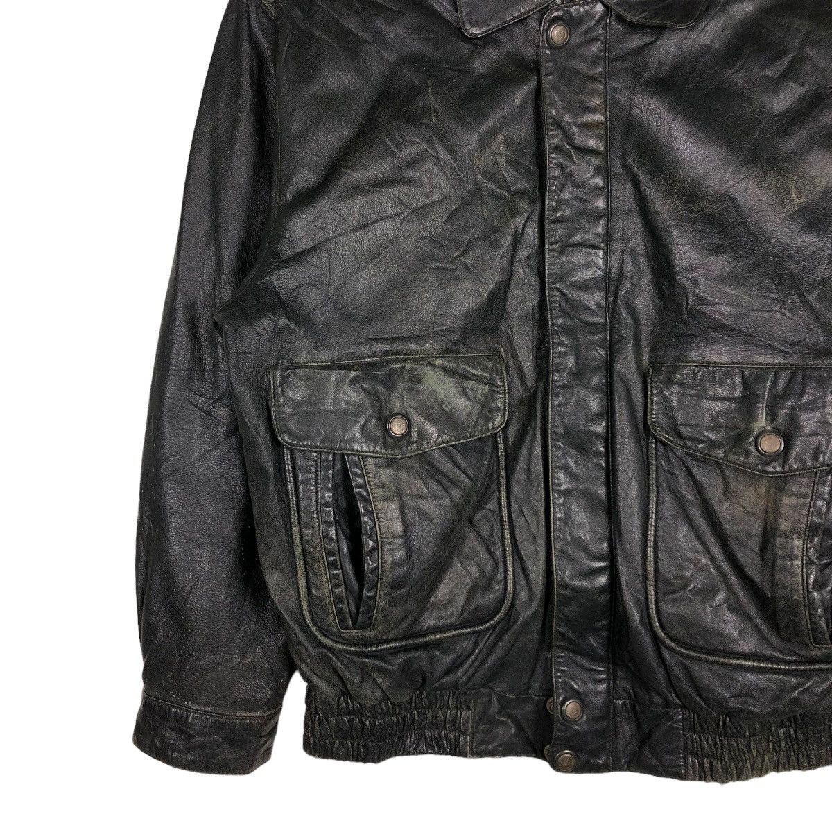 Japanese Brand 🔥VINTAGE LEATHER JACKET BIKER JAPAN BLANKET ISSEY MIYAKE Size US L / EU 52-54 / 3 - 6 Thumbnail