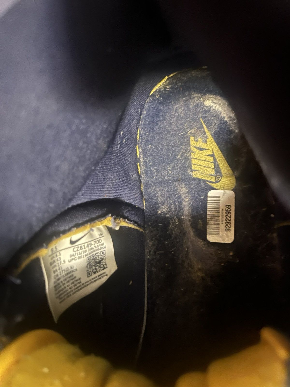 Nike Nike Dunk High QS Michigan Wolverines Size US 9.5 / EU 42-43 - 6 Thumbnail
