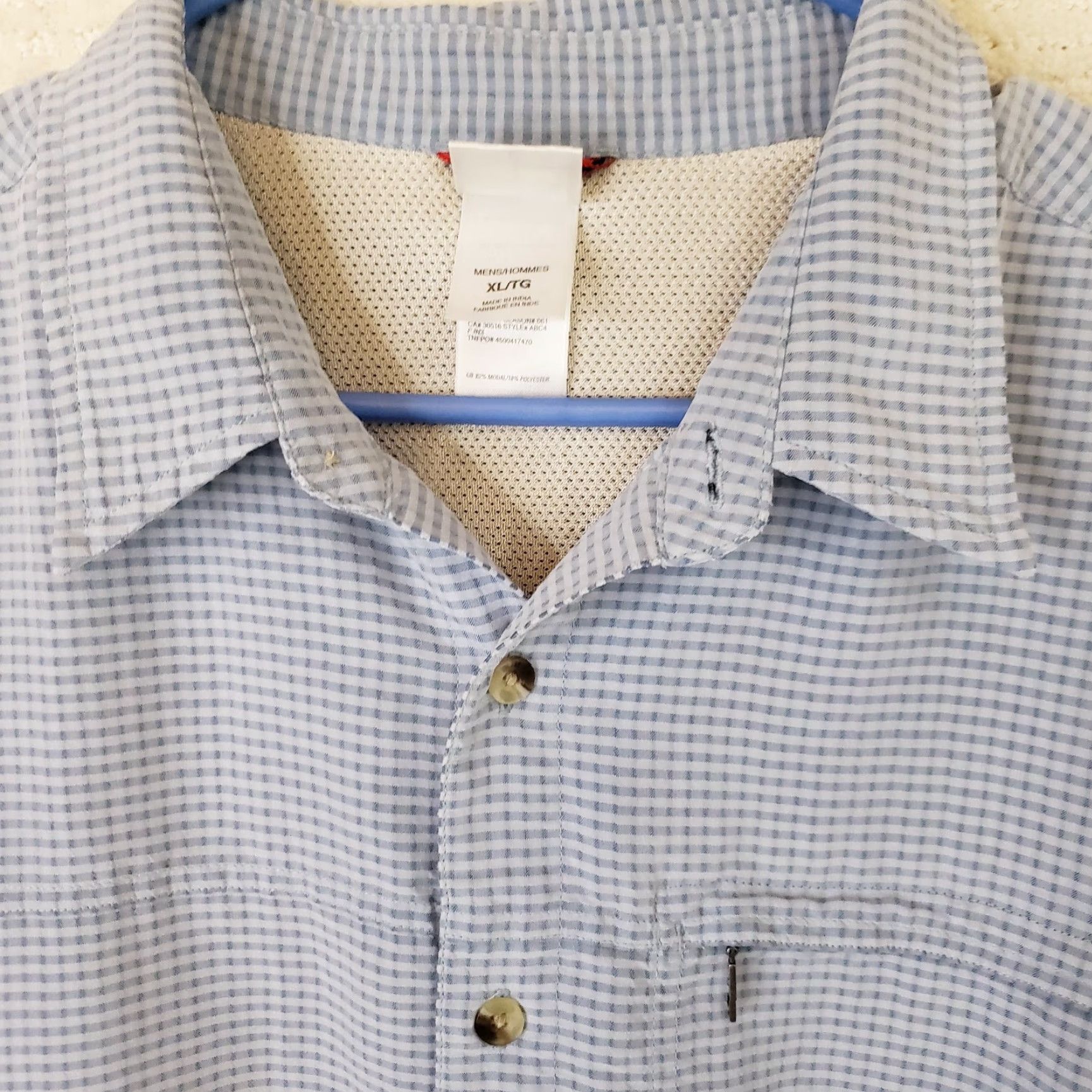 The North Face The North Face Shirt Button-Up Short Sleeve Check Blue XL Men Modern Outdoors Hiking Camping Adventure Mens Regular Fit Size US XL / EU 56 / 4 - 5 Thumbnail