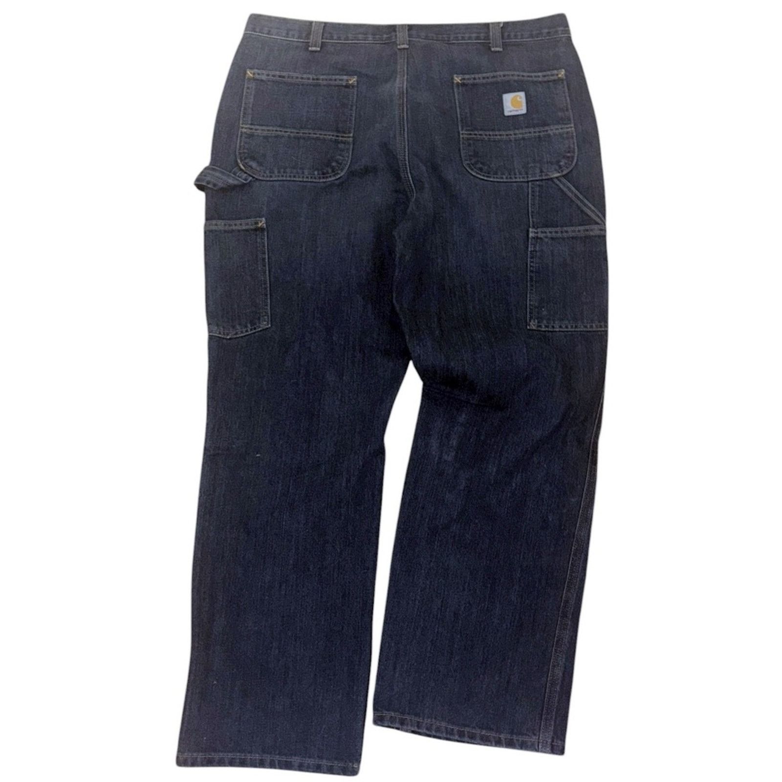 Carhartt Carhartt Men's Dark Blue Relaxed Fit Carpenter Jeans Size US 40 / EU 56 - 2 Thumbnail