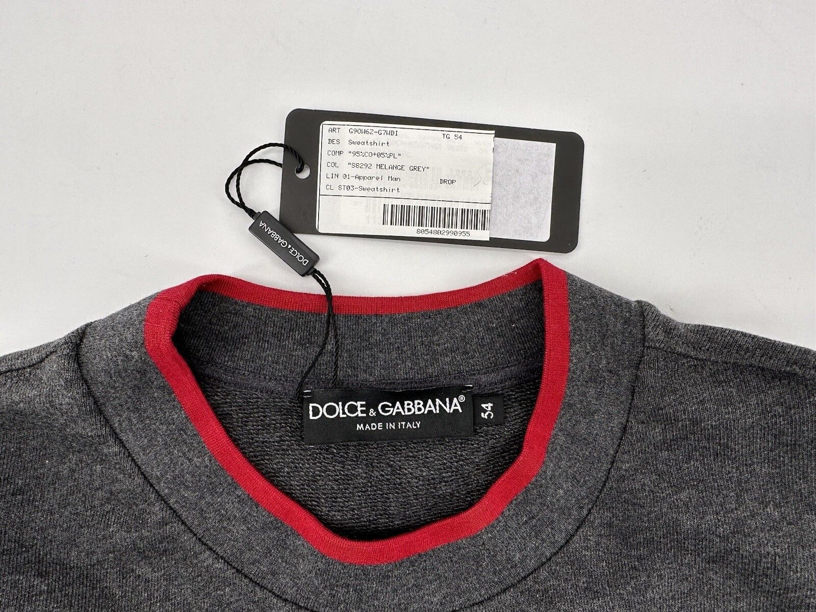 Dolce & Gabbana Size-XXL-54 Dolce&Gabbana Sweatshirt Men's Size US XL / EU 56 / 4 - 5 Thumbnail