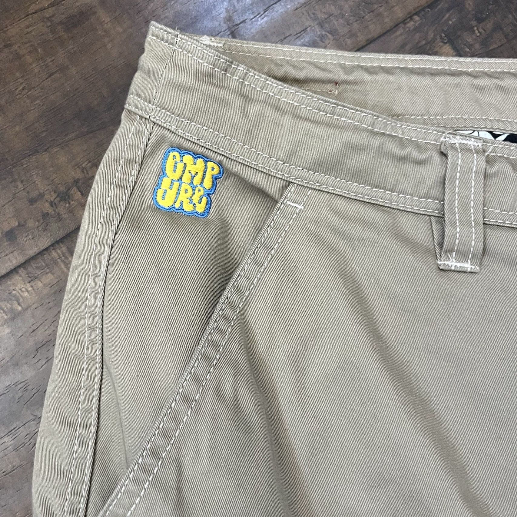 Empyre VINTAGE Empyre Cargo Pants Men 36x28 Baggy Carpenter Double Knee Drawstring Casual Workwear 90s Grunge Denim Size US 36 / EU 52 - 7 Thumbnail