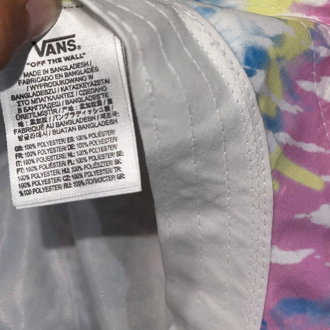 Vans PacSun Vans Far Out Tie Dye Bucket Hat Multicolor Unisex Y2K Size ONE SIZE - 4 Thumbnail