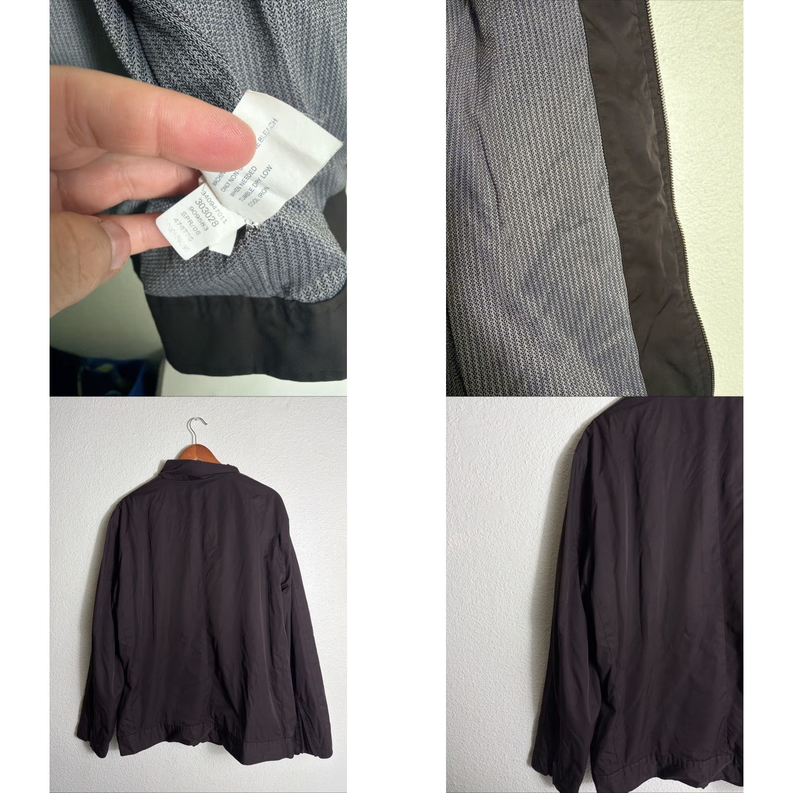 Gap VINTAGE Gap Bomber Jacket Nylon Polyester Lining Full Zip Mens XL Brown Size US XL / EU 56 / 4 - 9 Thumbnail