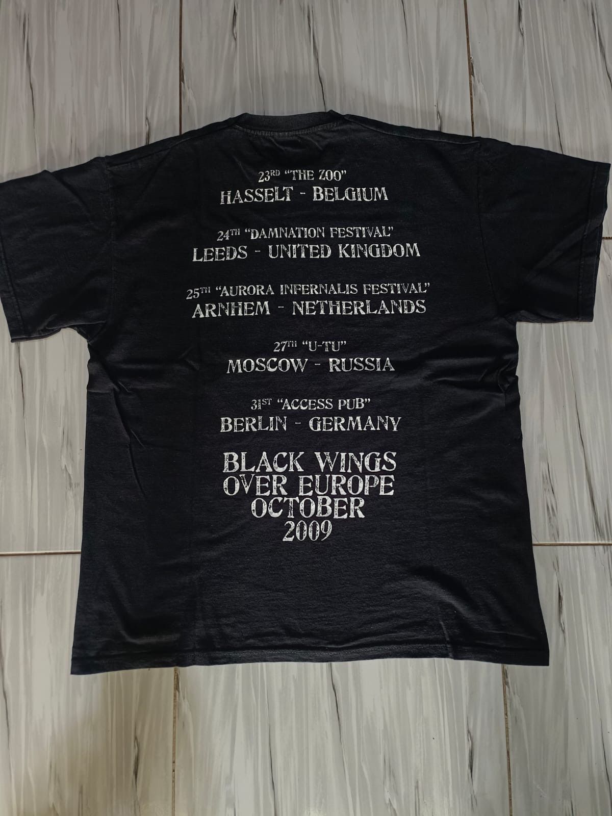 Band Tees Vintage Nazxul Black wings over europe tour black metal tee Size US XL / EU 56 / 4 - 2 Thumbnail