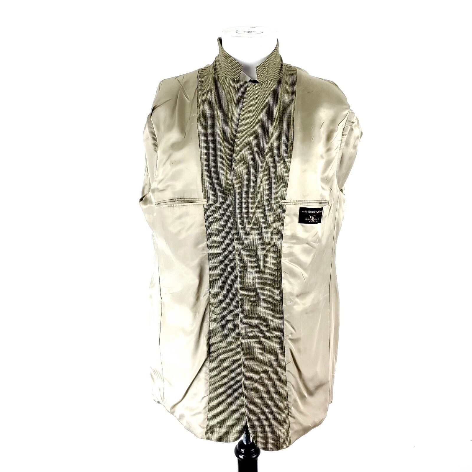 Hart Schaffner Marx Hart Schaffner Marx Wool 2 Button Sport Coat 42R Nailshead G Size 42R - 9 Thumbnail