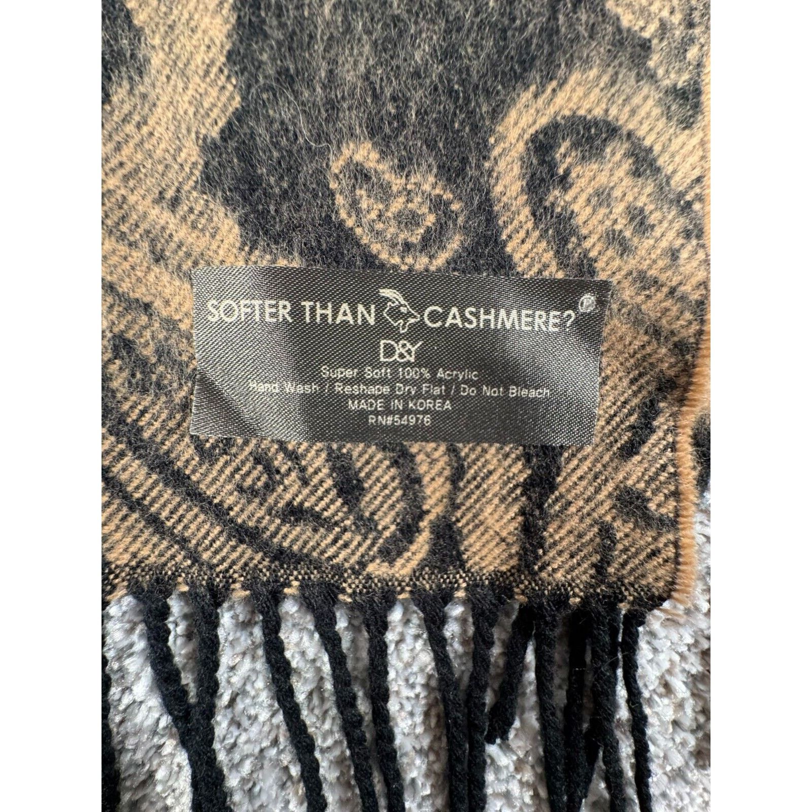 Other D&Y Scarf Womens Paisley Soft Vintage Old Money Elegant Chic Size ONE SIZE - 2 Thumbnail
