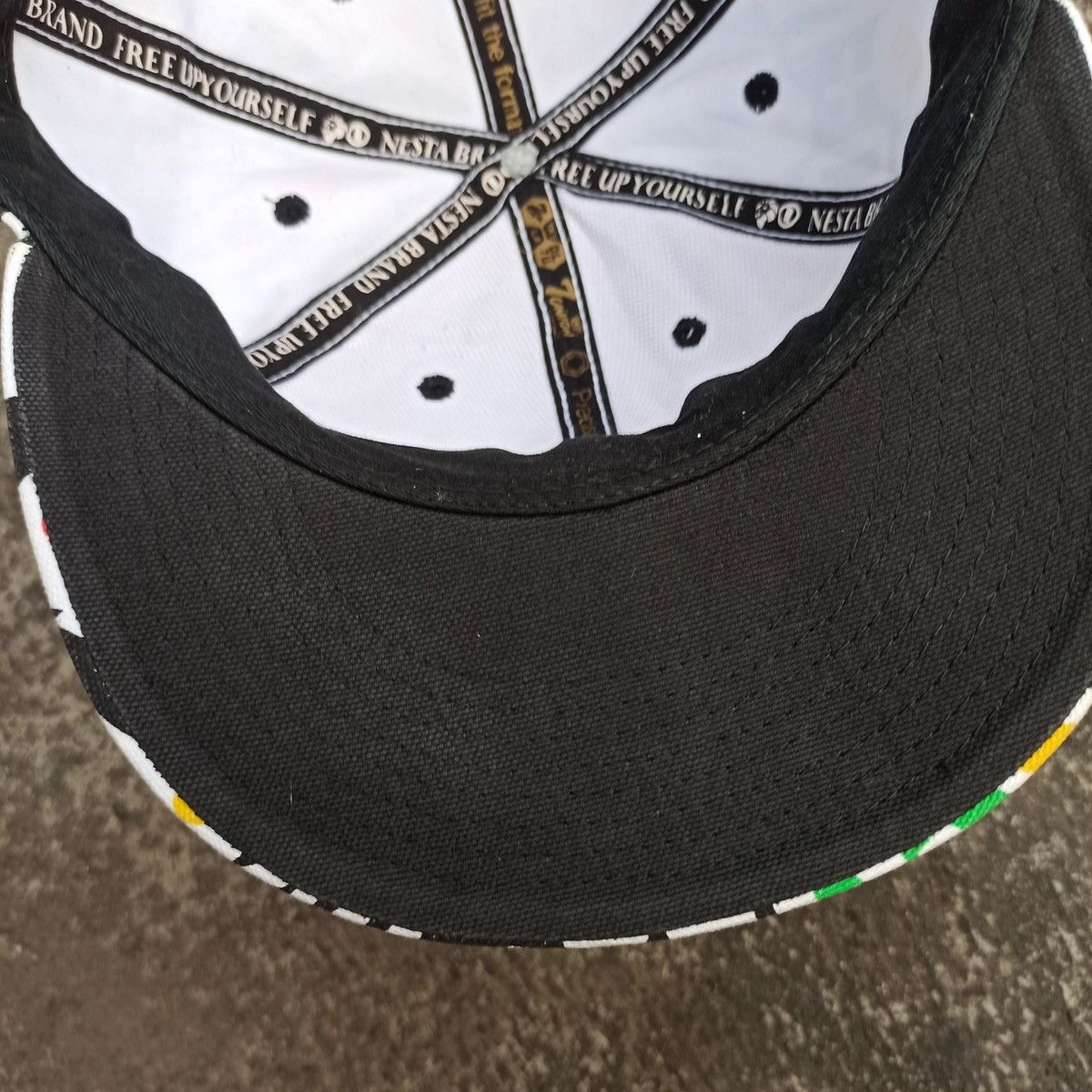 Bob Marley SICK fitted reggae full print with gold lion embroidery cap Size 34 - 13 Thumbnail