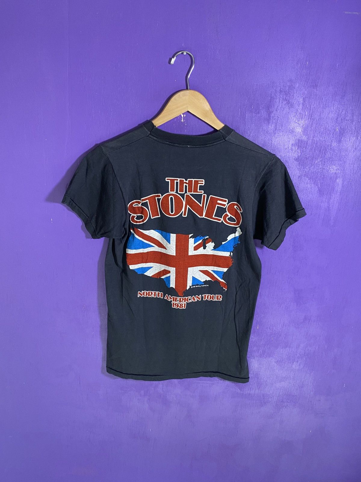 Band Tees × Vintage Vintage 1981 Rolling Stones North American tour tee Size US M / EU 48-50 / 2 - 2 Thumbnail
