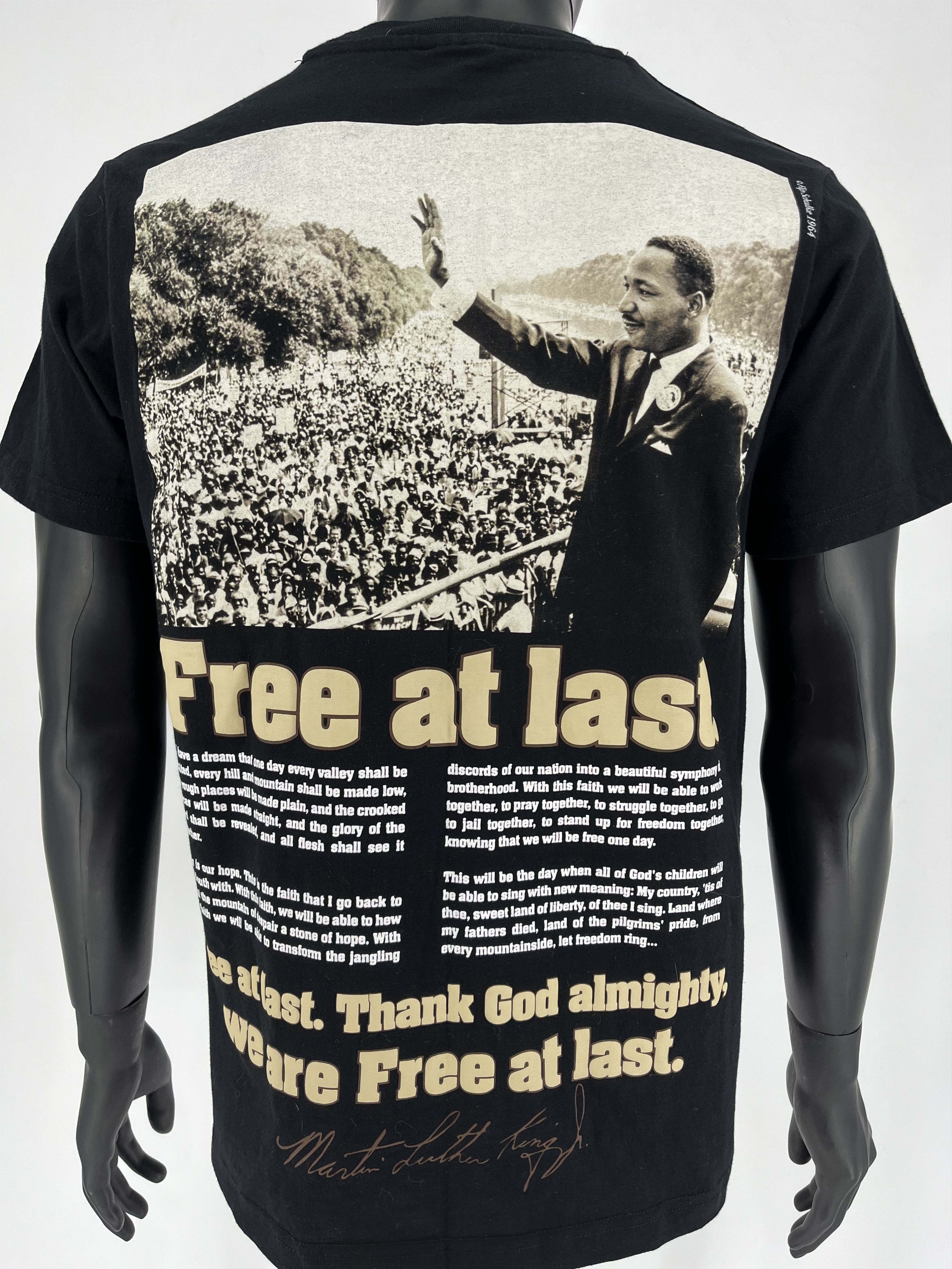 Rap Tees × Vintage Vintage SP x MLK Free At Last Martin Luther King Tee Shirt Size US S / EU 44-46 / 1 - 5 Thumbnail