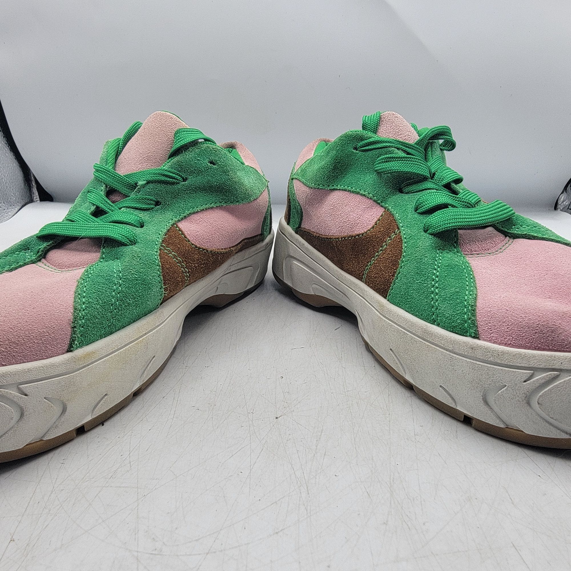 Jeffrey Campbell Jeffery Campbell Limit Platform Womens 7.5 Pink Green Sneake Size US 7.5 / IT 37.5 - 3 Thumbnail