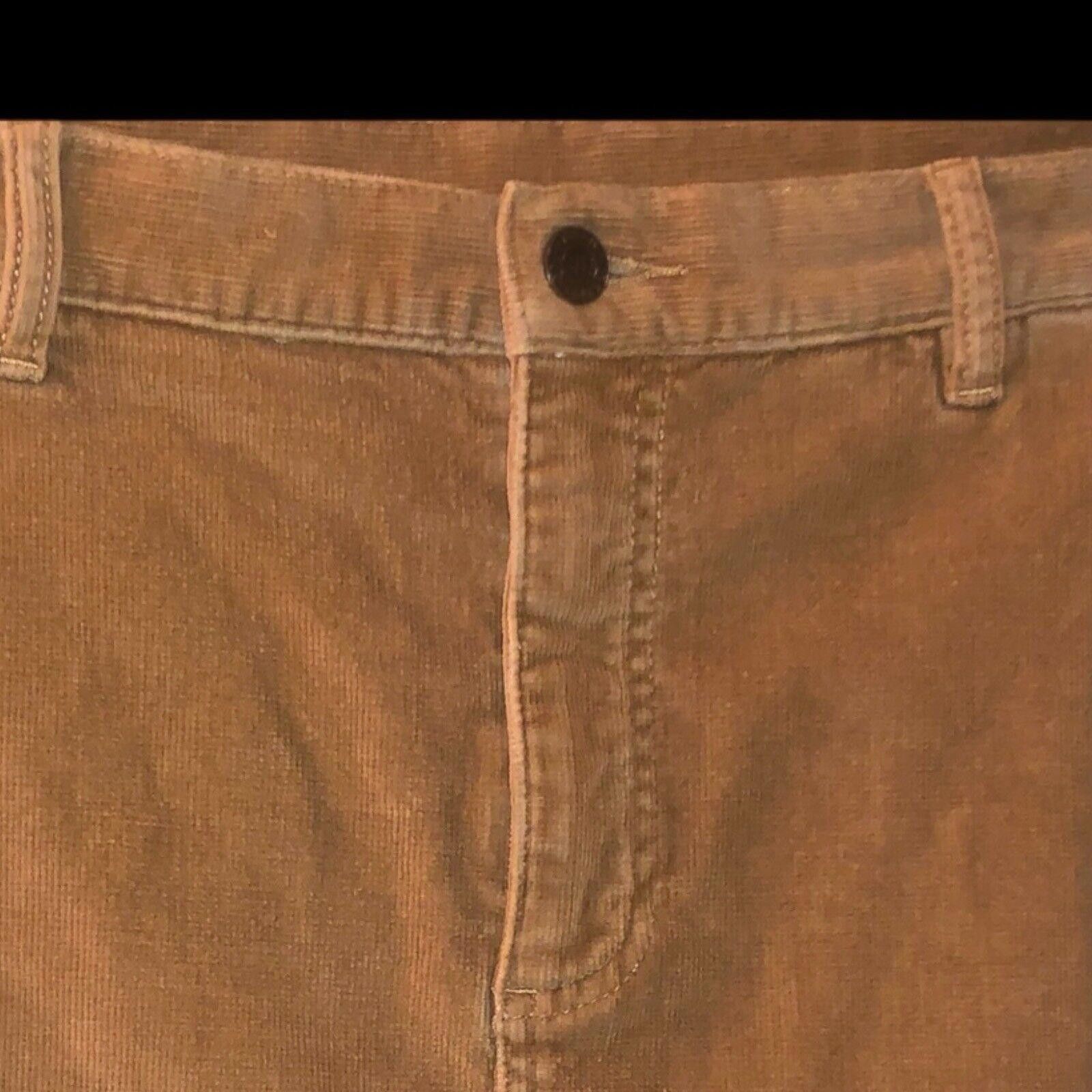 Designer Vintage Ralph Lauren Polo Jeans Corduroy Skirt Brown 12 Size 34" / US 12 / IT 48 - 2 Thumbnail