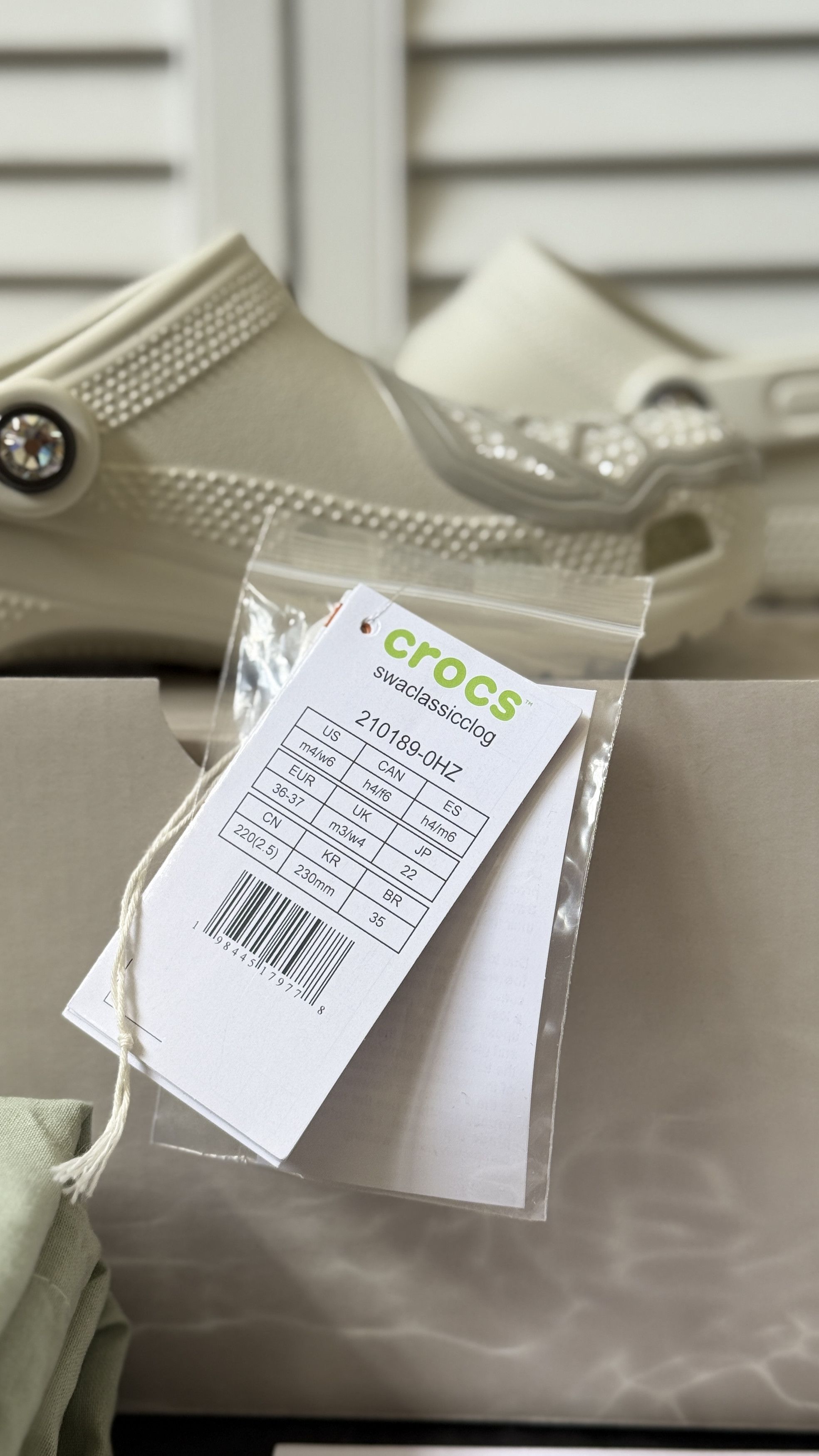 Crocs Swarovski Classic Clog Size US 6 / IT 36 - 7 Thumbnail