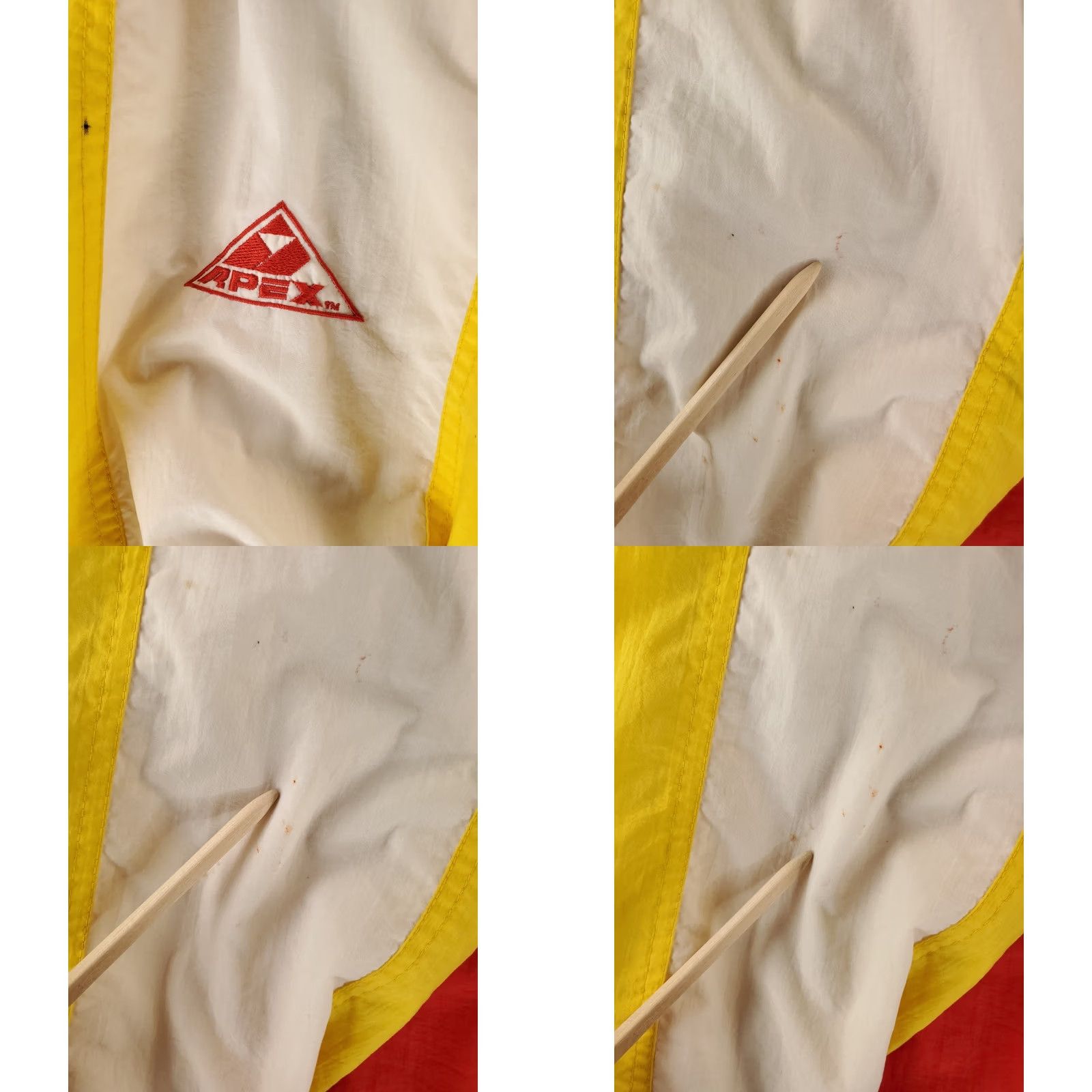 Vintage VINTAGE Apex One Jacket Kansas City Chiefs Windbreaker Red White Yellow Mens XL FLAWS Size US XL / EU 56 / 4 - 8 Thumbnail