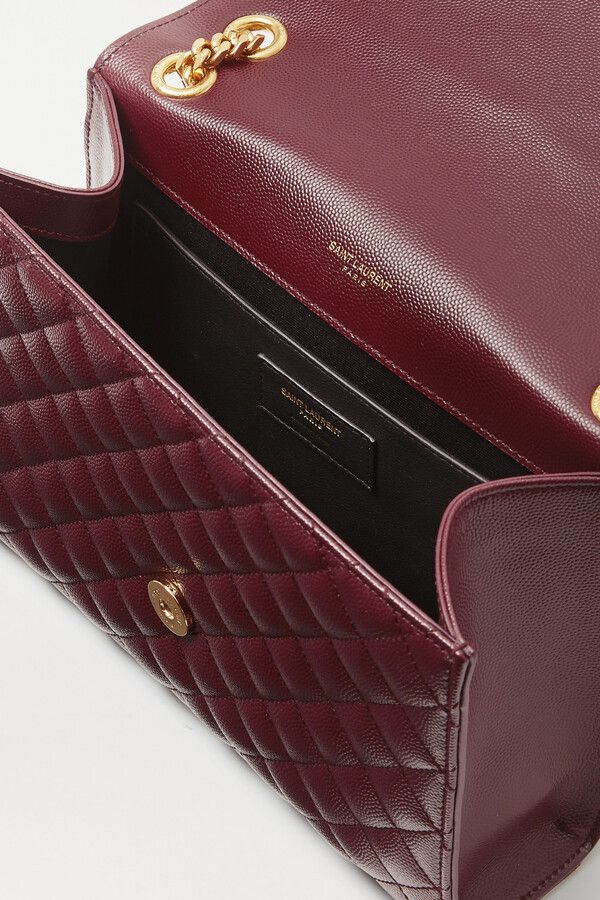 Saint Laurent Paris o1b1hav110425 Size: OS / Envelope Medium Bag in Burgundy Size ONE SIZE - 5 Thumbnail