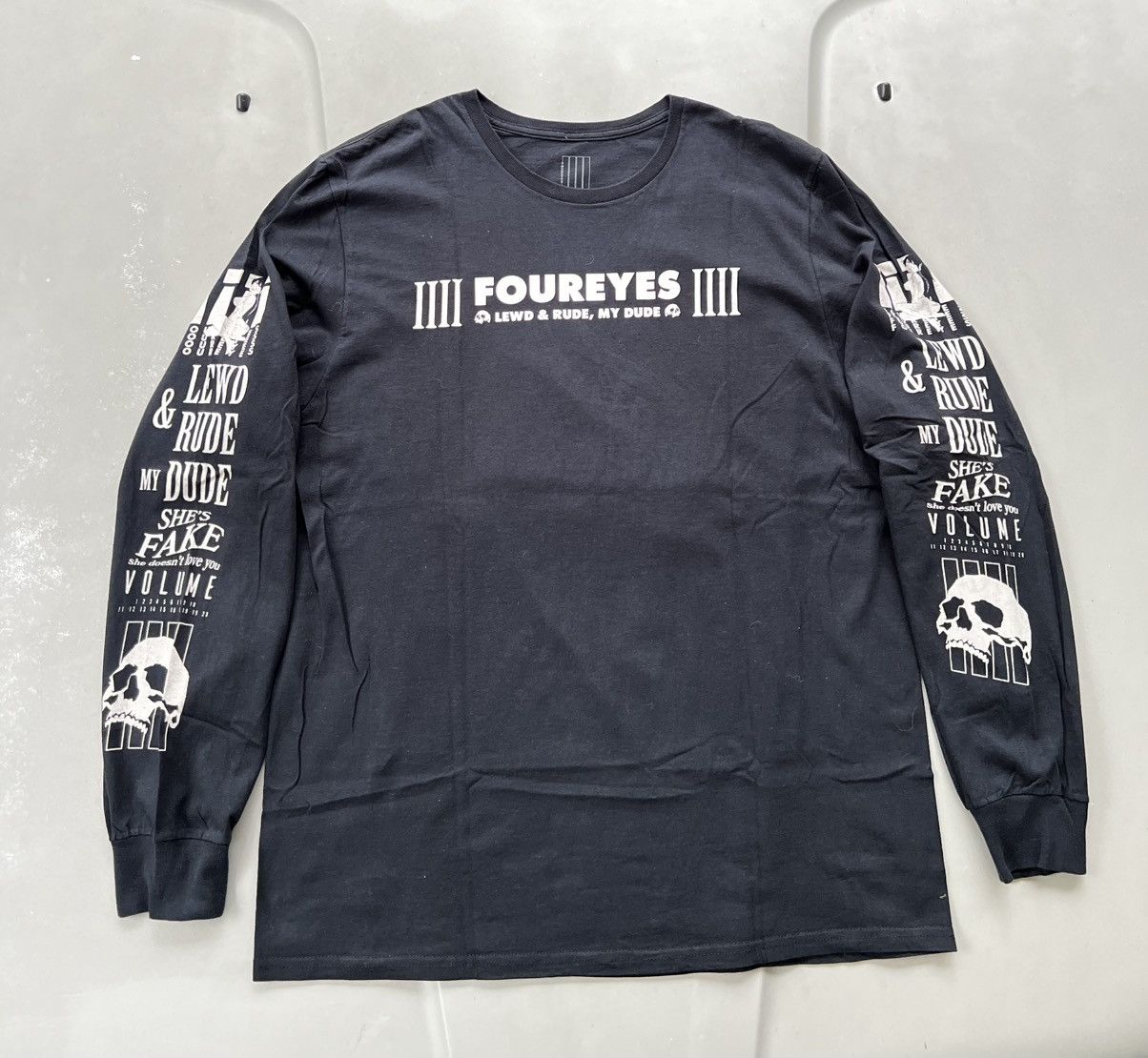 Japanese Brand 🔥HOT DROPS🔥Foureyes Lewd & Rude Long Sleeve T-Shirt Size US L / EU 52-54 / 3 - 3 Thumbnail