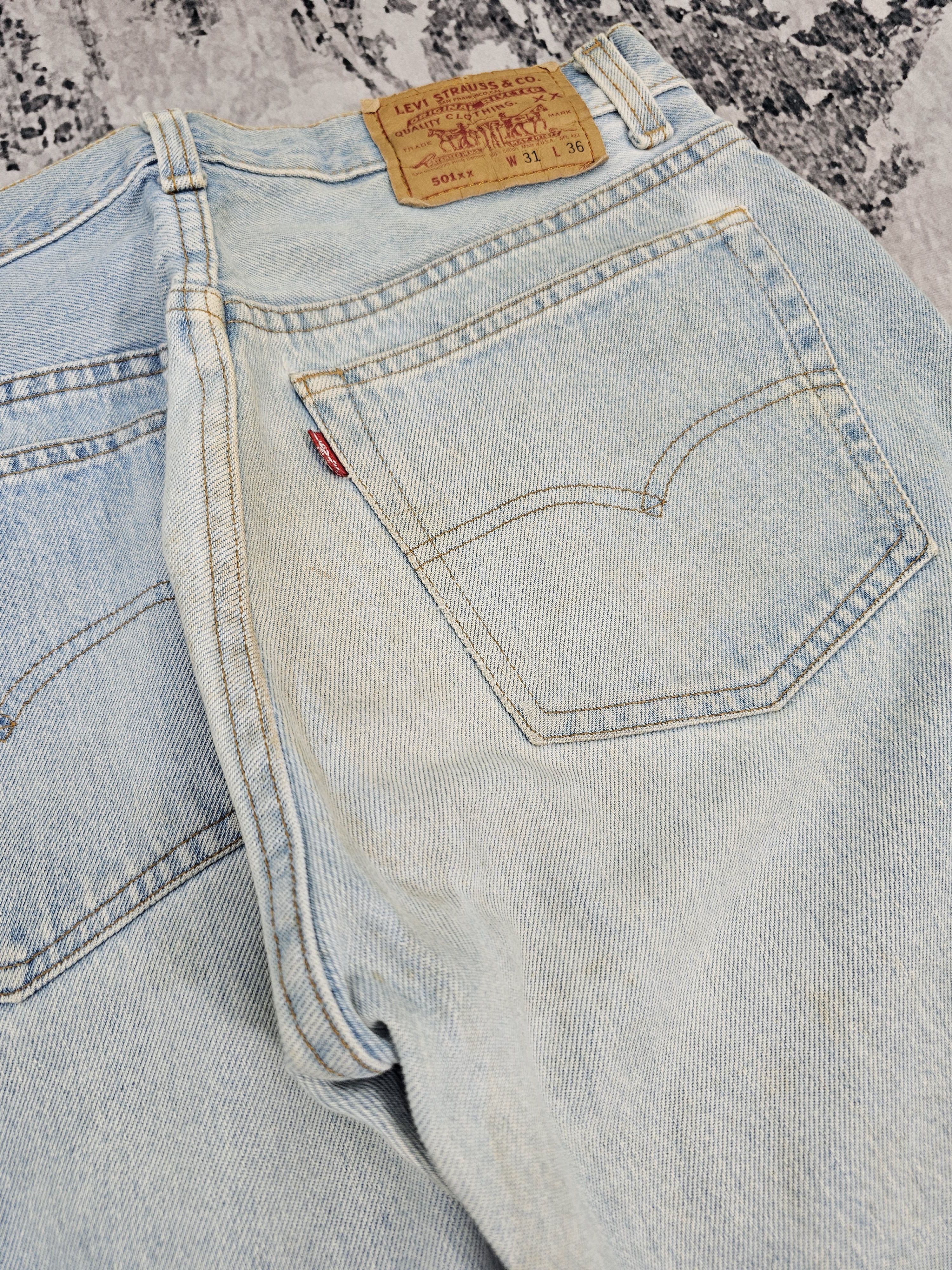Levi's Vintage Clothing Vtg 90's LEVIS 501 XX Light Blue Faded Size 29X30 Jean L0413 Size US 29 - 8 Thumbnail