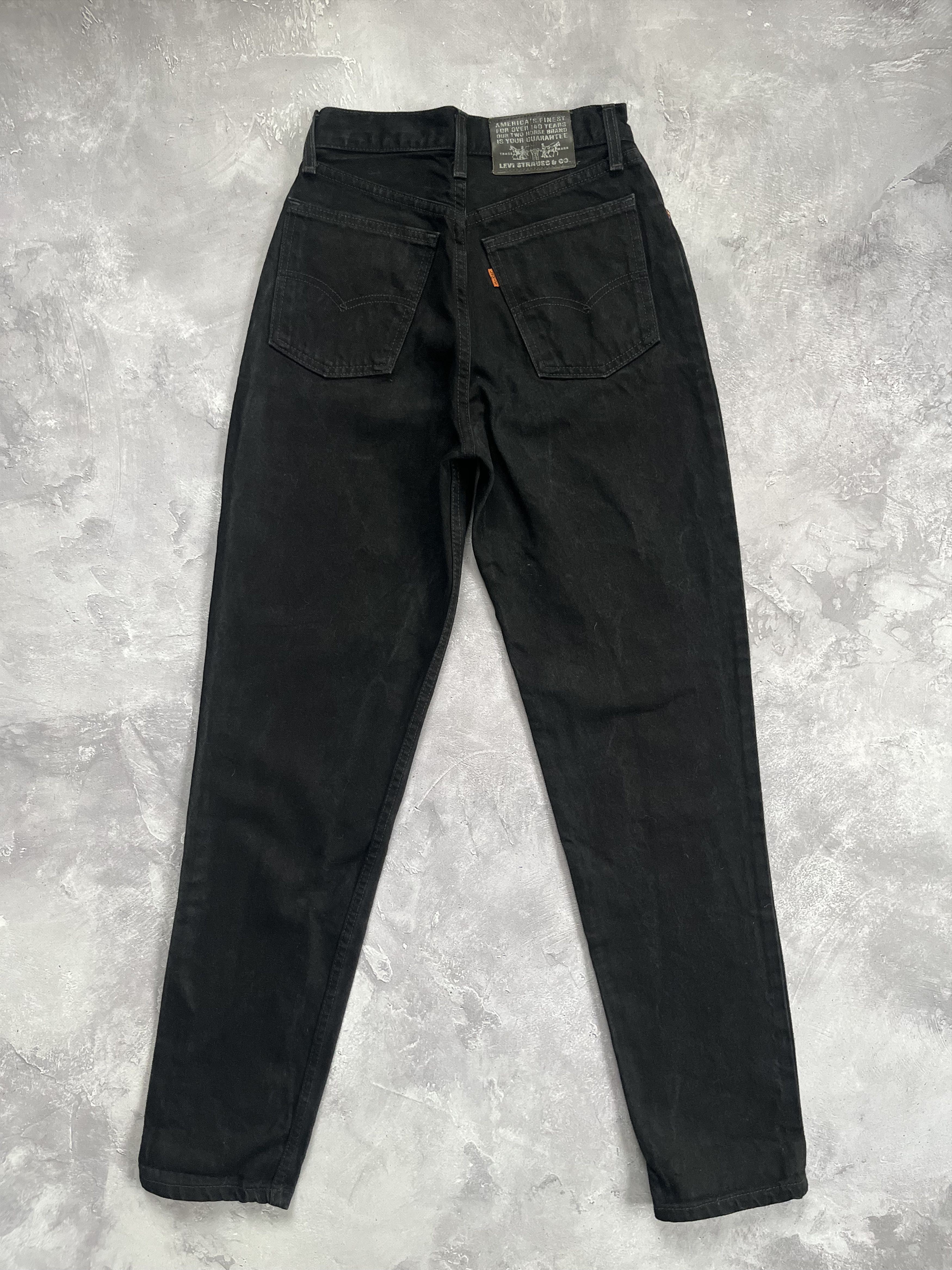 Levi's Vintage LEVIS 881 high waist ribcage mom JEANS Black W29 L32 Size 29" - 1 Thumbnail