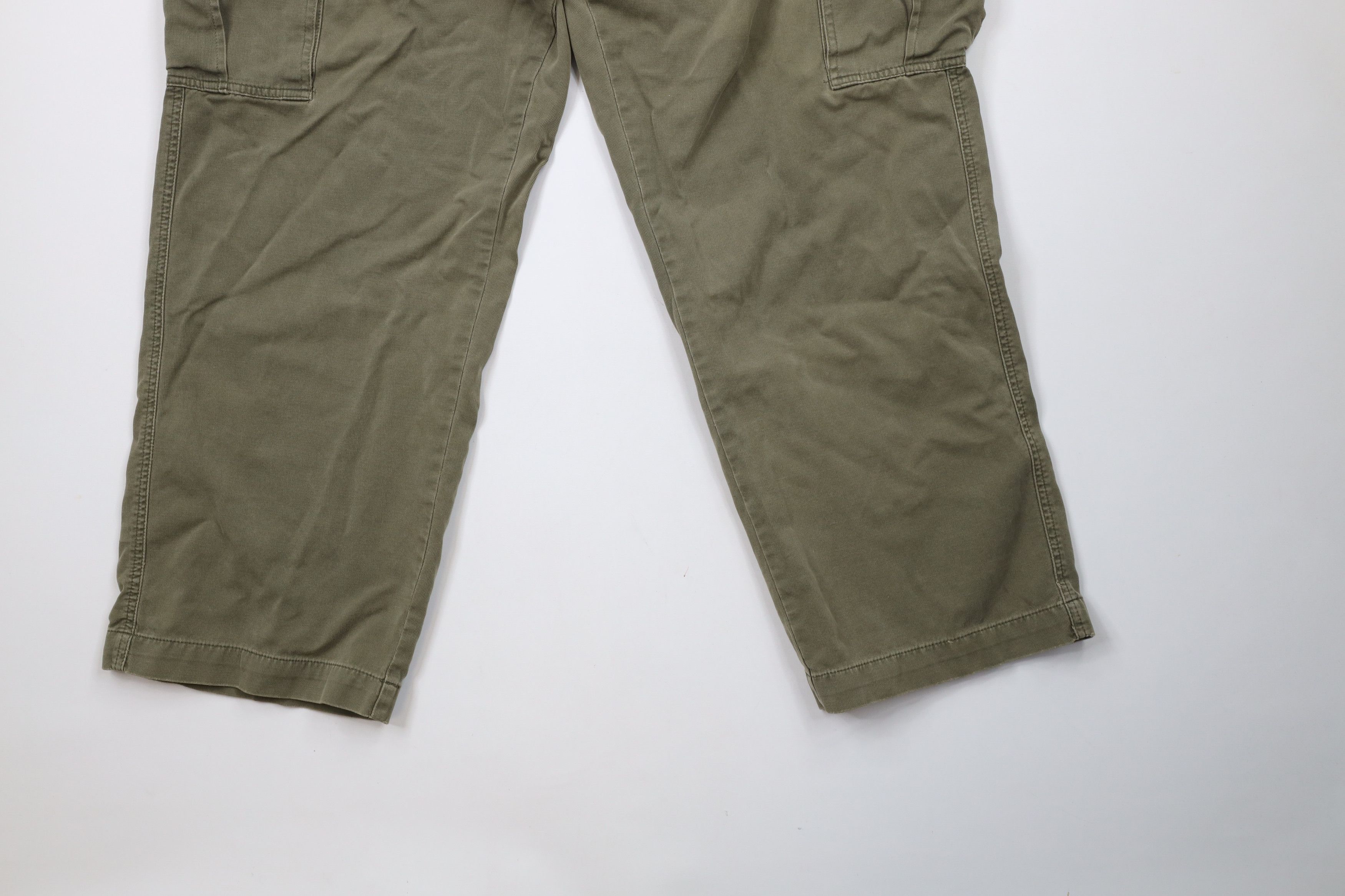 Vintage Vintage 90s Y2K Streetwear Baggy Wide Leg Cargo Pants Green Size US 42 / EU 58 - 4 Thumbnail