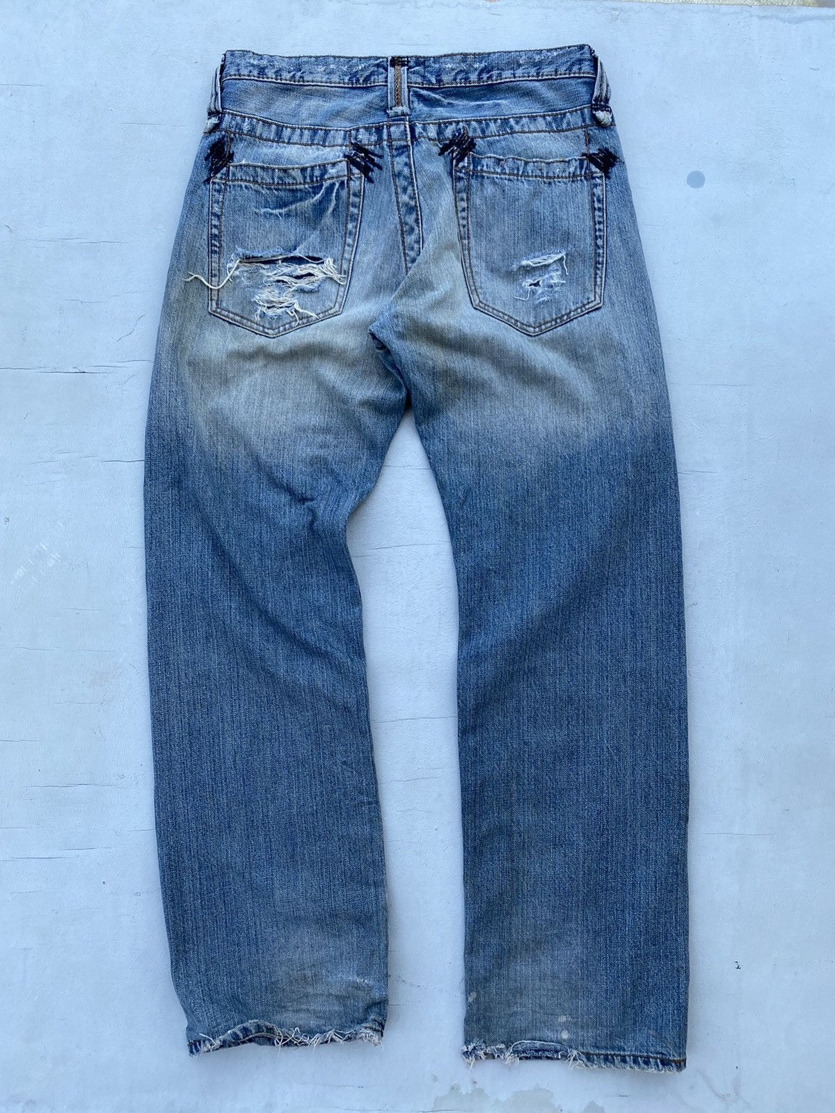 If Six Was Nine × Japanese Brand Fudge Distressed Denim Pants Size US 34 / EU 50 - 3 Thumbnail