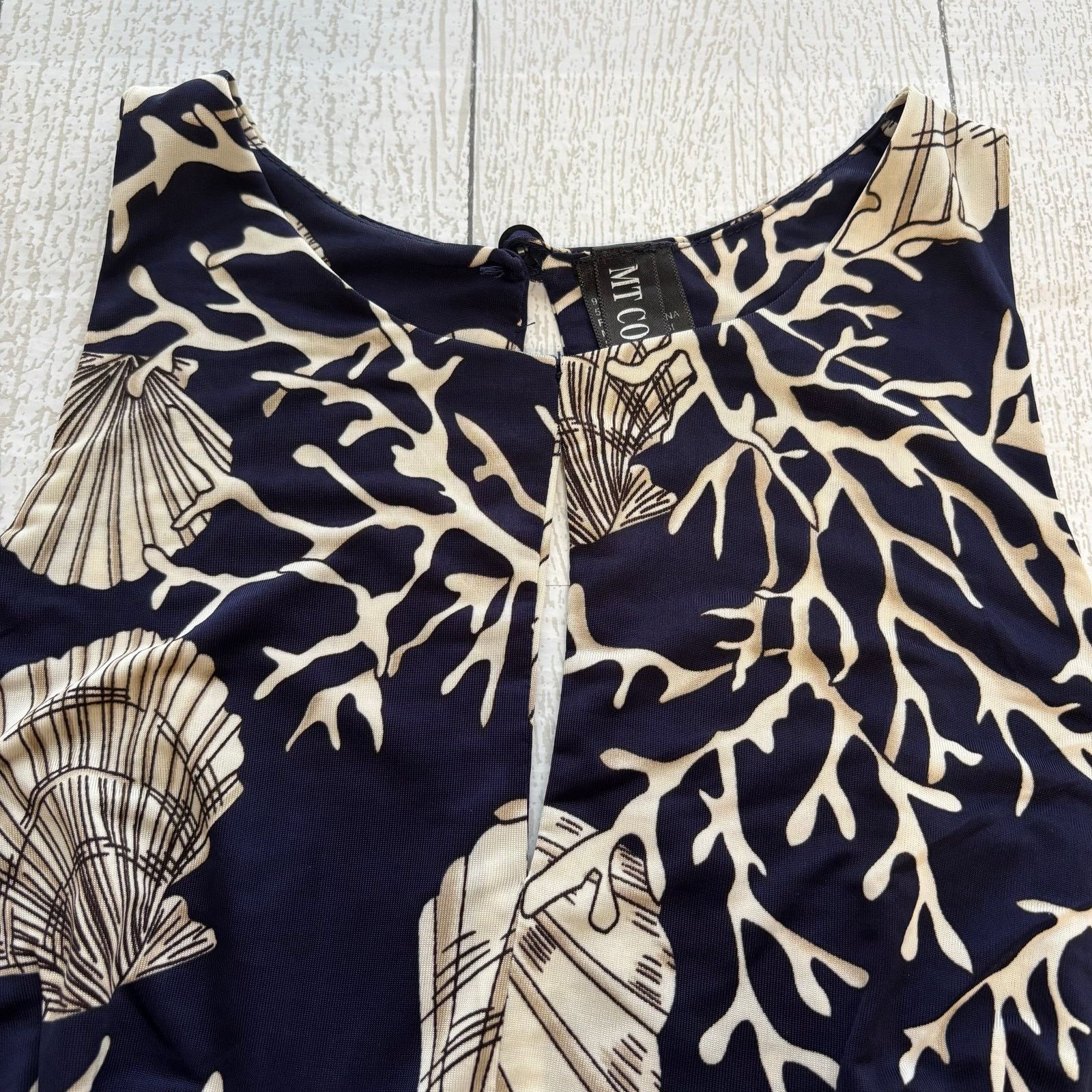 Other MT COLLECTION Navy Blue Nautical Print Maxi Dress Size Small Size S / US 4 / IT 40 - 6 Thumbnail