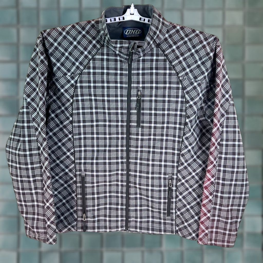 Vintage DHG Dutch Harbor Gear Plaid Light Lined Jacket Mens 4XL Gray Jacket Size US XXL / EU 58 / 5 - 1 Thumbnail