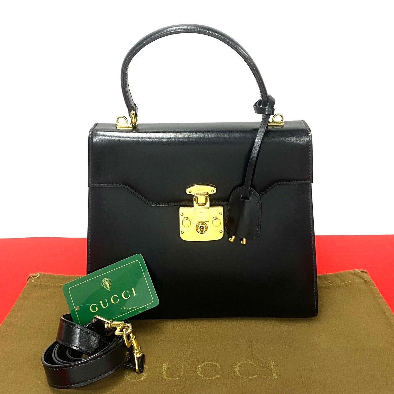 Gucci Gucci Shoulder Bag Black Leather Size ONE SIZE - 1 Thumbnail
