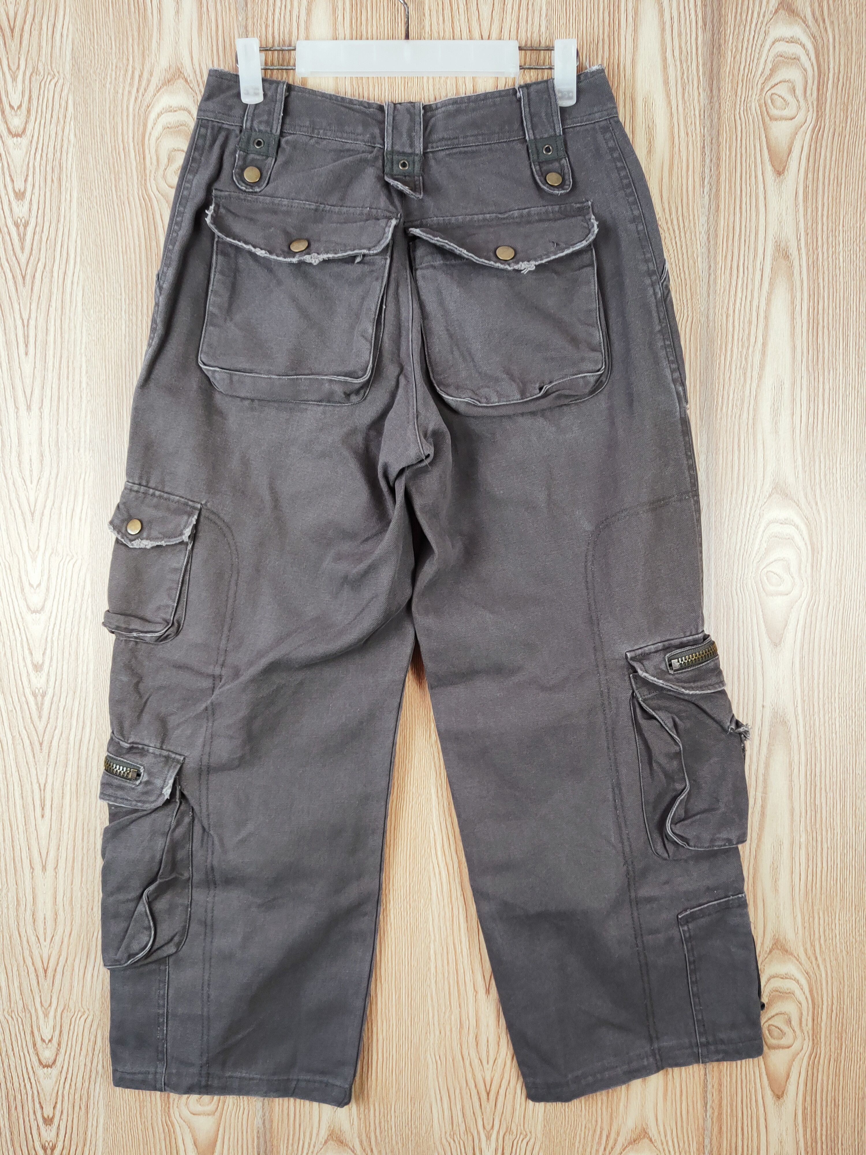 Japanese Brand D Japanese Brand Dark Brown Multipocket Cargo Pants #W931 Size US 27 - 7 Thumbnail