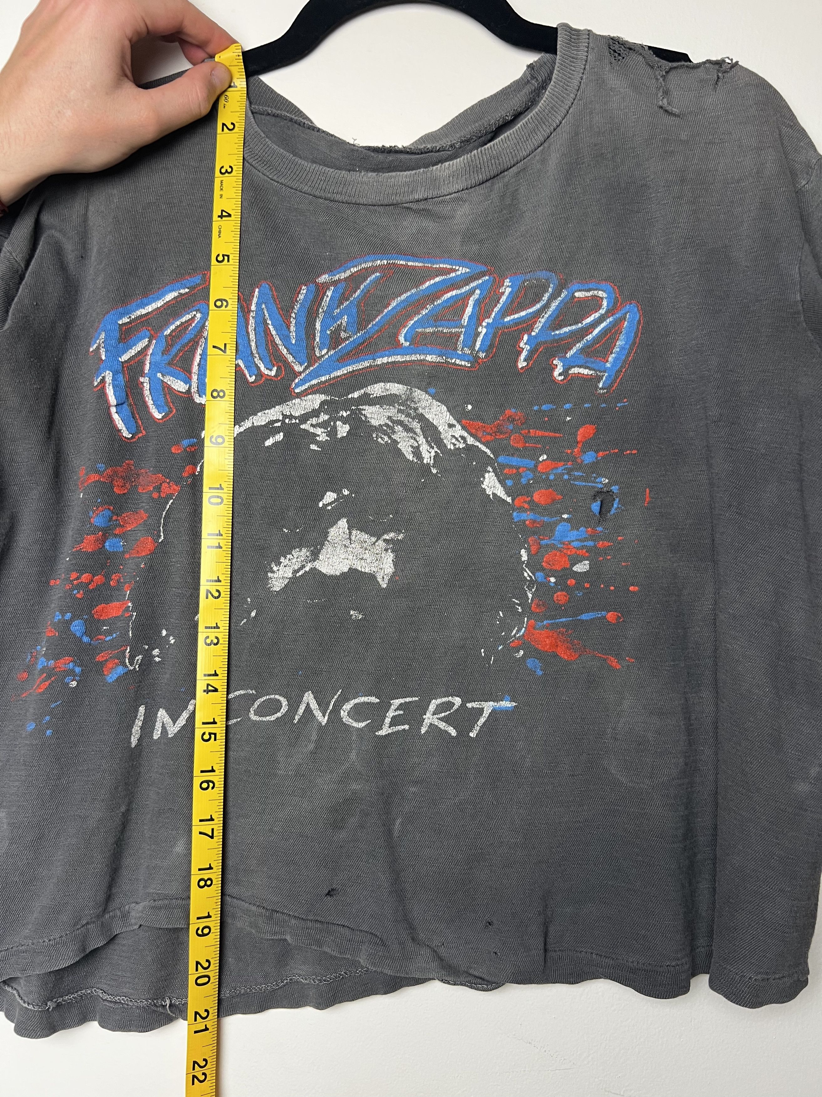 Vintage Vintage 1980's Frank Zappa Double Sided Concert T-Shirt Size US S / EU 44-46 / 1 - 19 Thumbnail