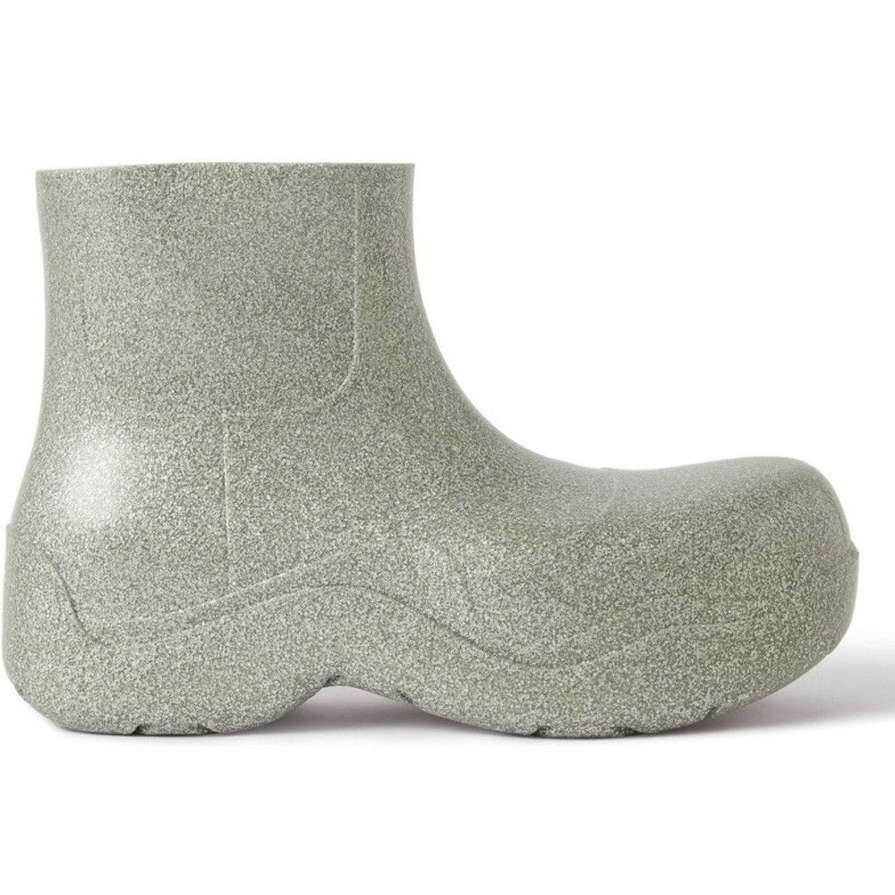 Bottega Veneta Bottega Veneta Puddle Glittered Rubber Boots Silver Men’s Si Size US 7 / EU 40 - 1 Thumbnail