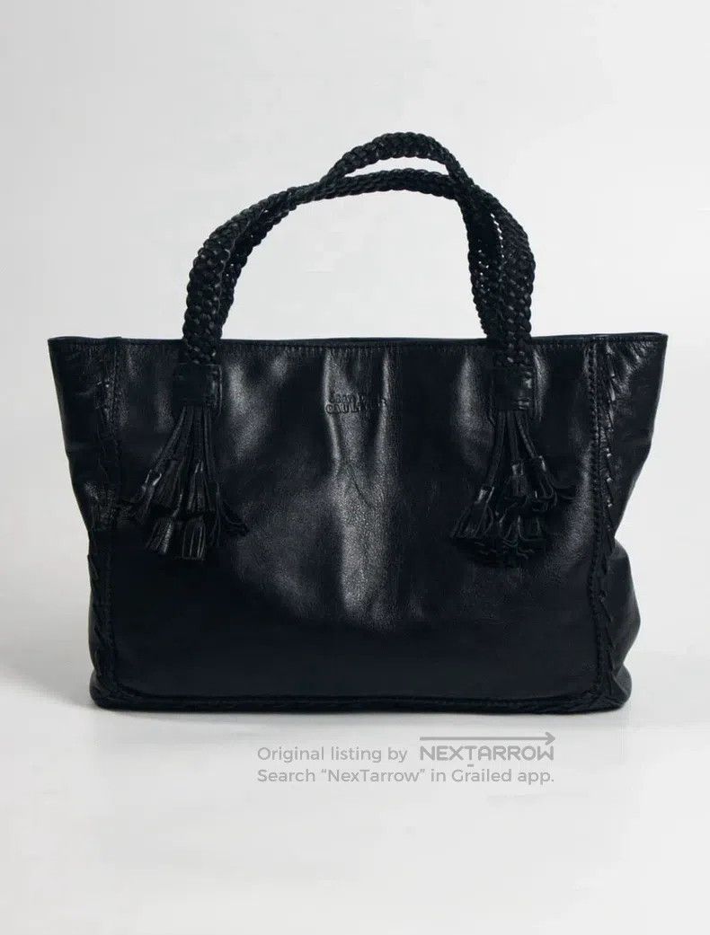 Jean Paul Gaultier Woven handheld leather bag