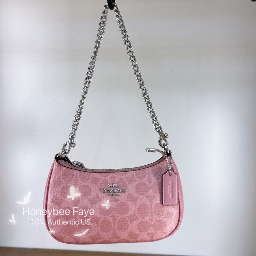 Coach Teri Mini Crossbody Bag In Signature Canvas CW323 Size ONE SIZE - 7 Thumbnail