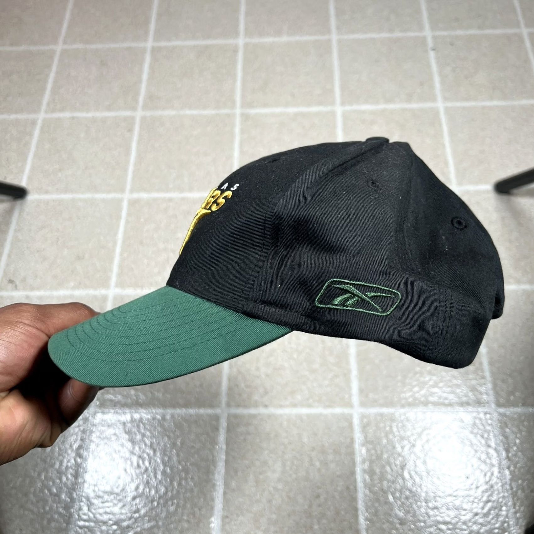 Reebok VINTAGE Dallas Stars Reebok CCM Black Snapback Hat One Size Men Black 90s NHL Hockey Strapback Stars Mens Size ONE SIZE - 2 Thumbnail