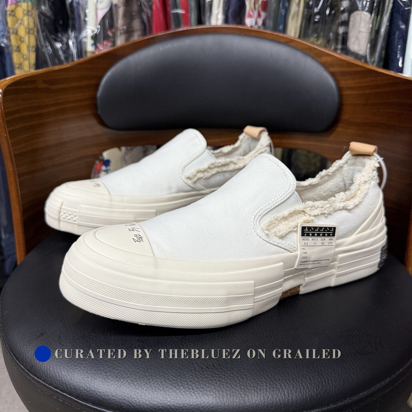 xVESSEL xVESSEL G.O.P. White Slip On Size US 9 / EU 42 - 1 Thumbnail