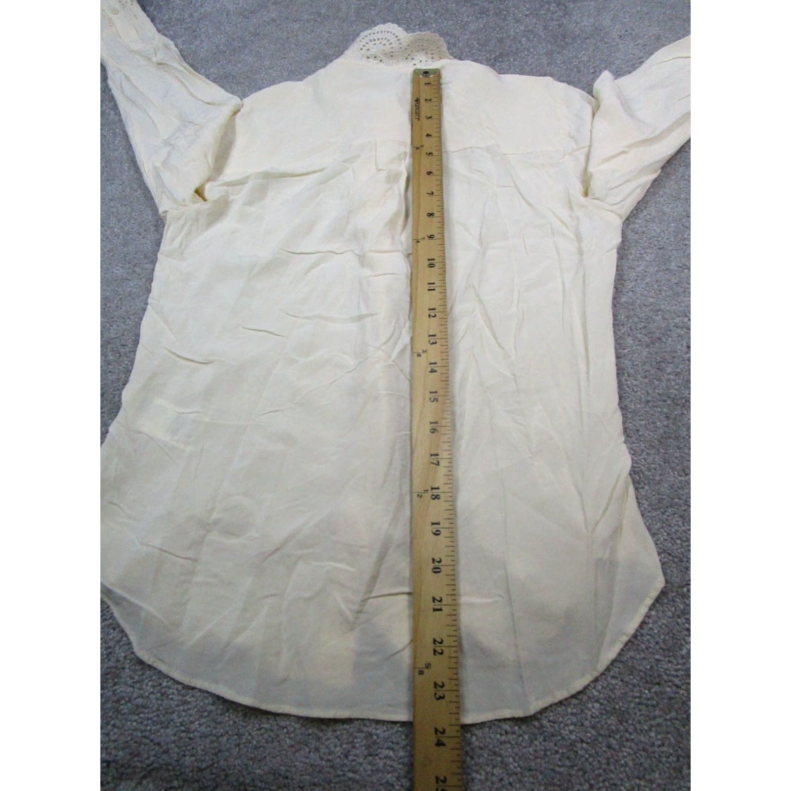 Reiss Reiss Shirt Womens Beige Blouse Size XS / US 0-2 / IT 36-38 - 7 Thumbnail