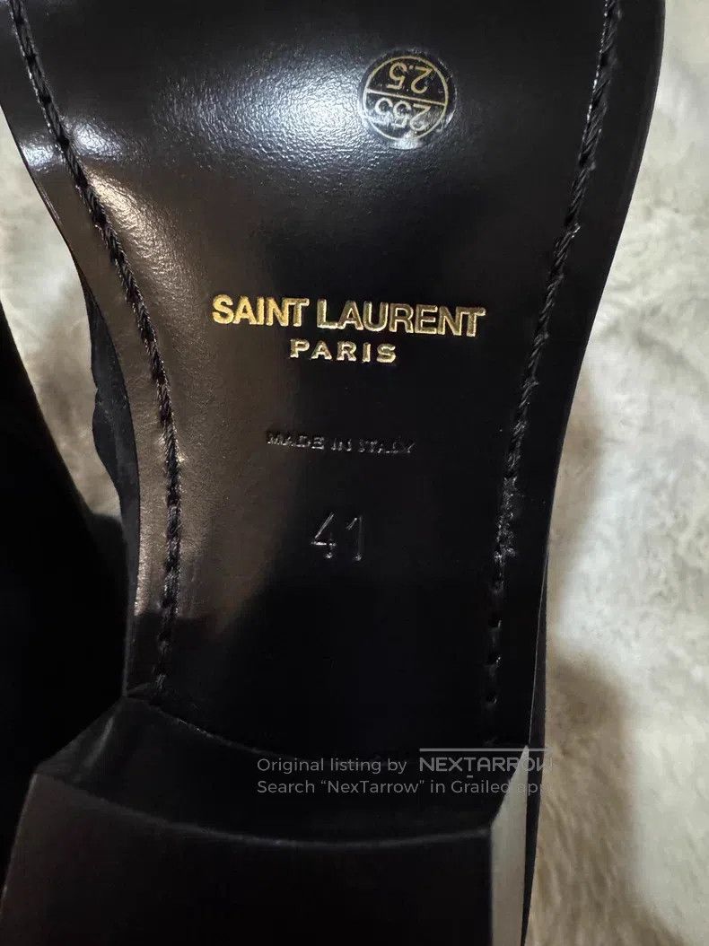 Saint Laurent Paris Saint Laurent Paris Shiny Suede Chelsea Boots Size US 8 / EU 41 - 6 Thumbnail