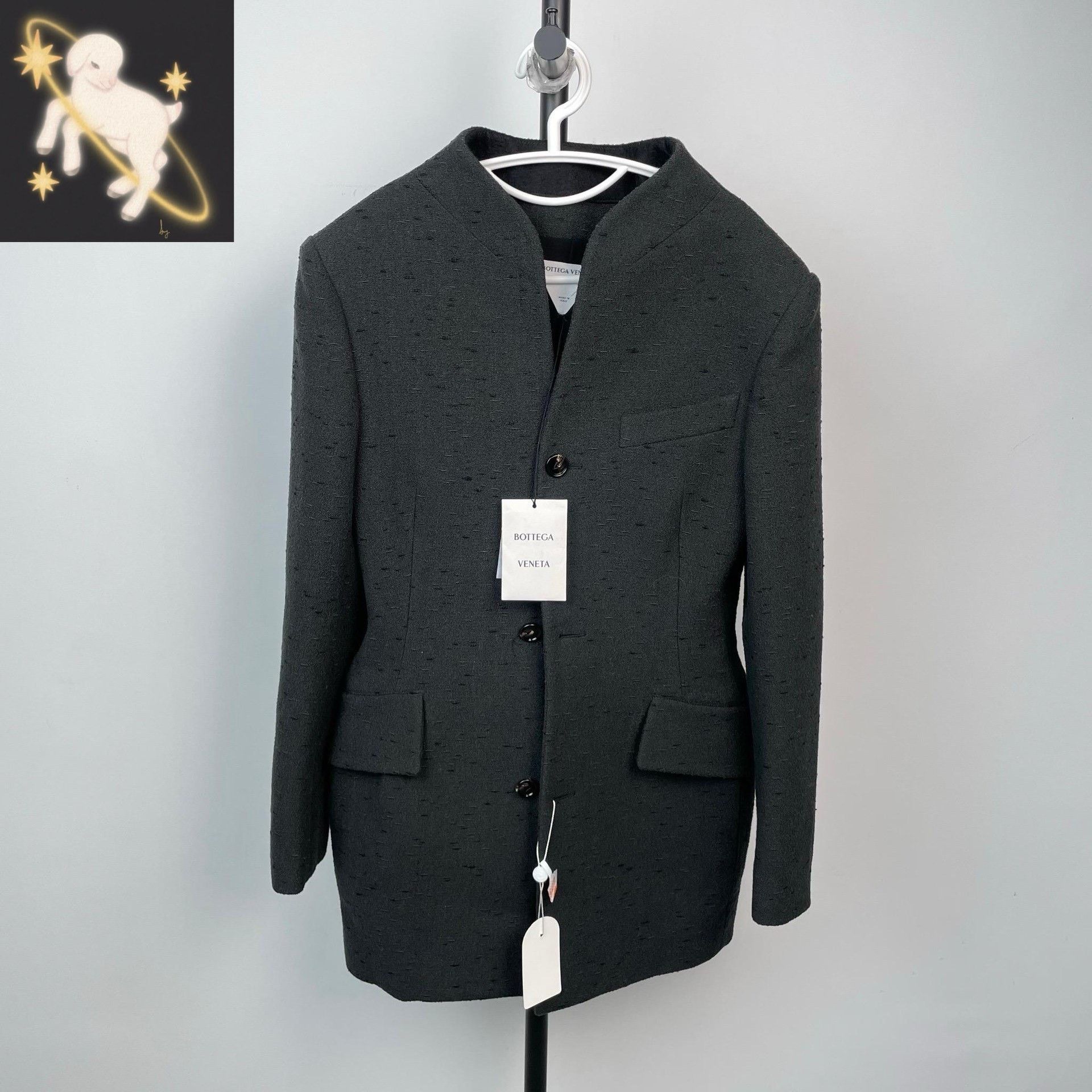 Bottega Veneta Bottega Veneta Gray Jacket 38 Women Size S / US 4 / IT 40 - 1 Thumbnail