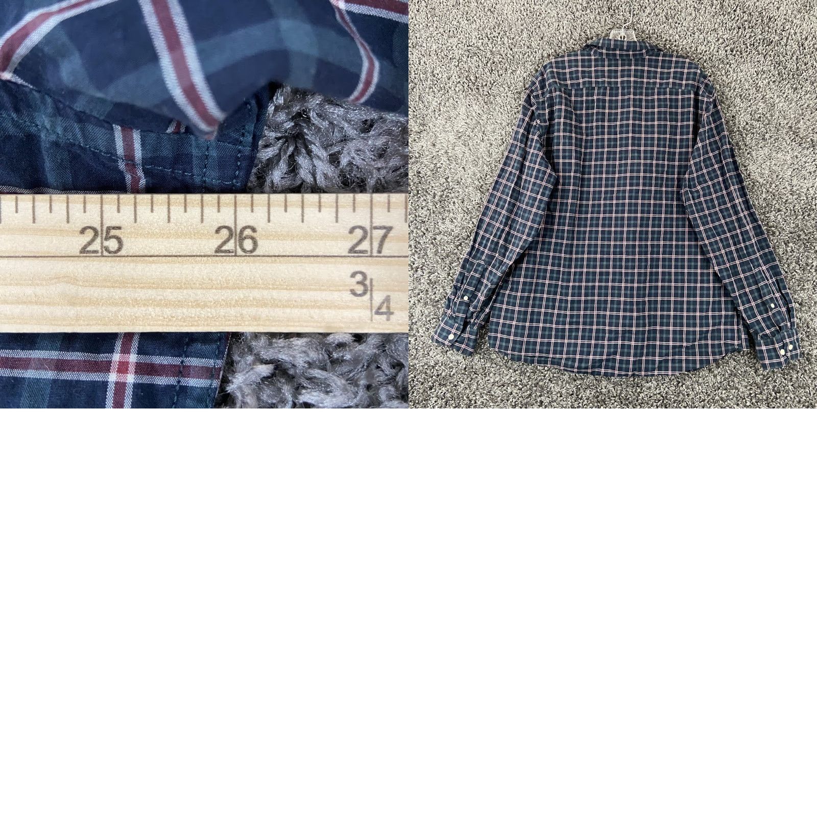 Banana Republic Banana Republic Shirt Button-Up Adult XL Multicolor Plaid Long Sleeve Mens Size US XL / EU 56 / 4 - 8 Thumbnail