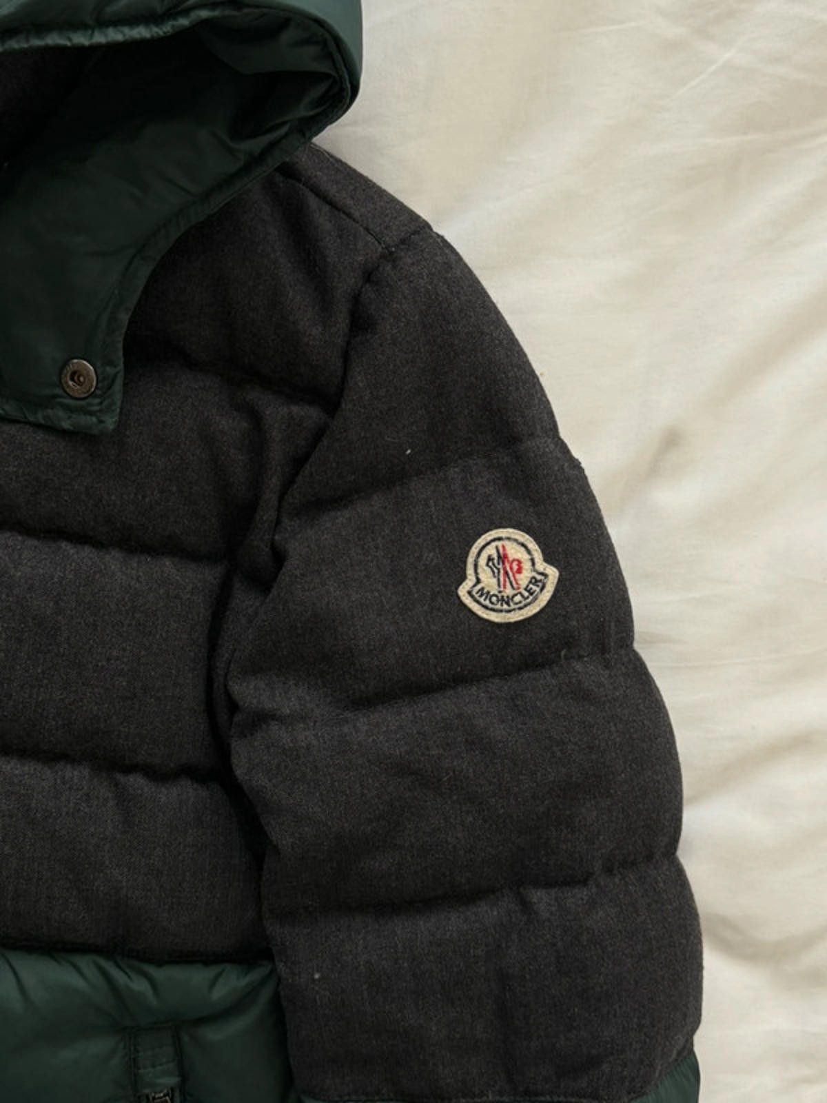 Moncler Moncler Charcoal & Deep Green Down Puffer Jacket Size L / US 10 / IT 46 - 6 Thumbnail