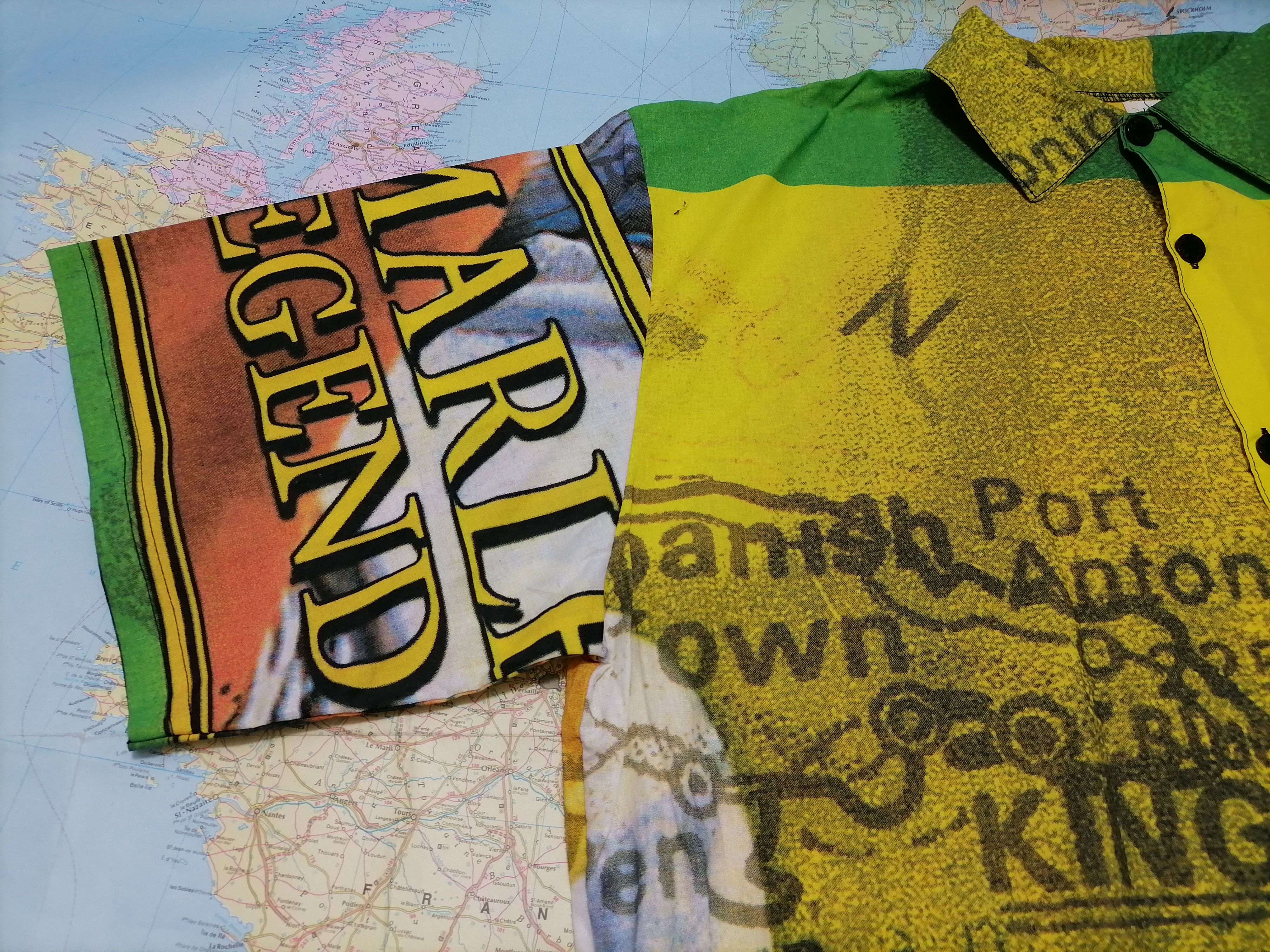 Vintage Vintage Shirt BOB MARLEY , XL Italy 1986 Size US XL / EU 56 / 4 - 2 Thumbnail
