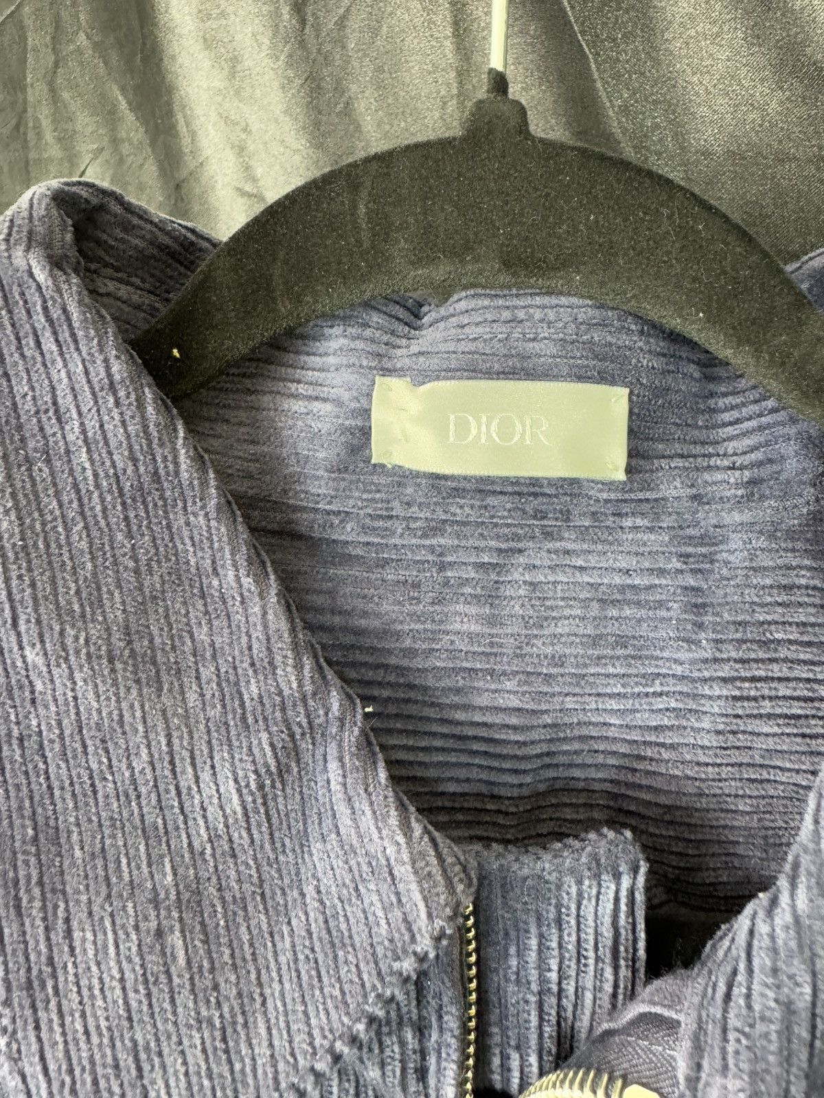 Dior dior's latest blue corduroy embroidered logo jacket Size US L / EU 52-54 / 3 - 4 Thumbnail