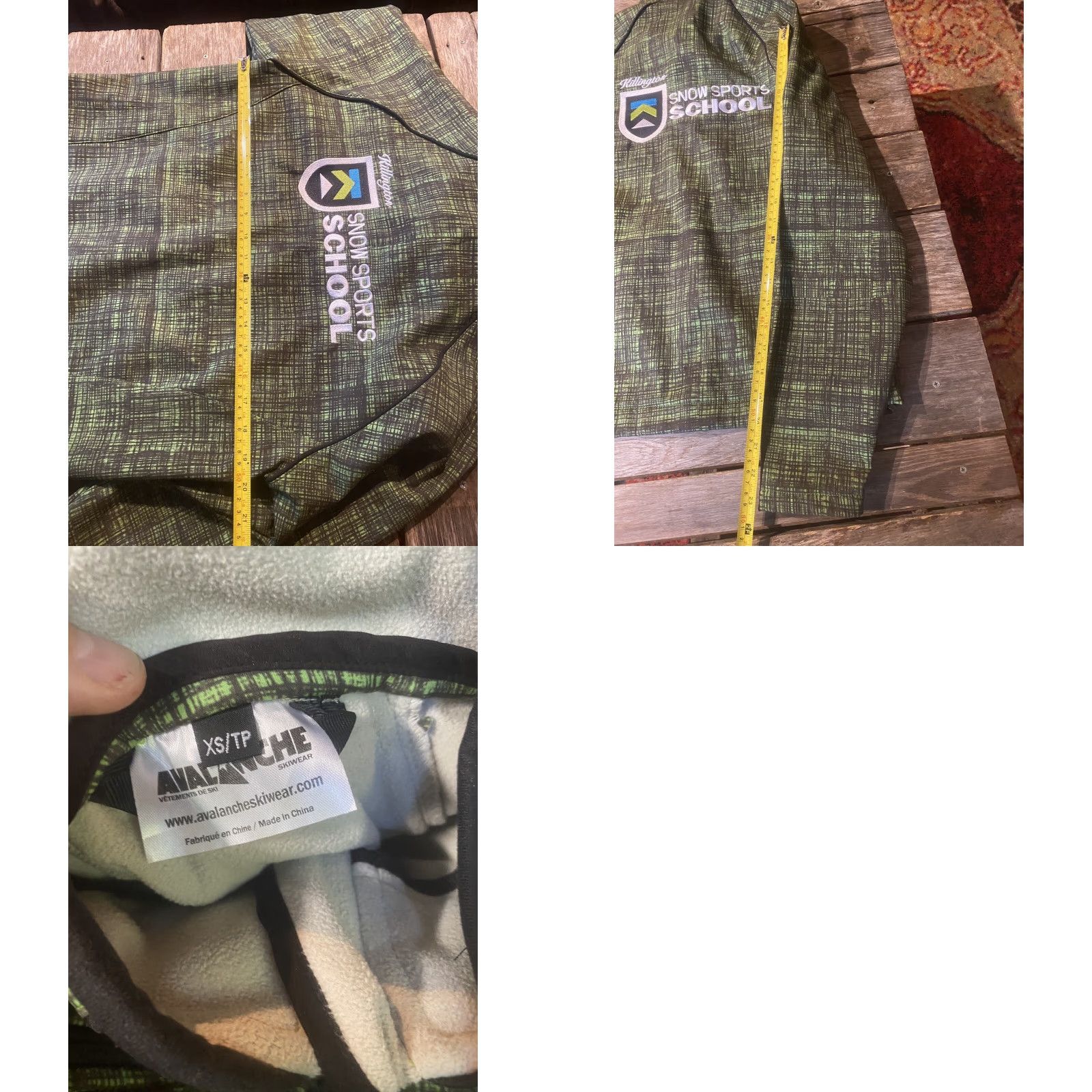 Avalanche Vermont Womens XS Killington Ski Schhool Winter Jacket Avalanche Green Plaid Mid-Length Jacket Womens XS Green Vermont Ski Winter Aviation? Size XS / US 0-2 / IT 36-38 - 8 Thumbnail