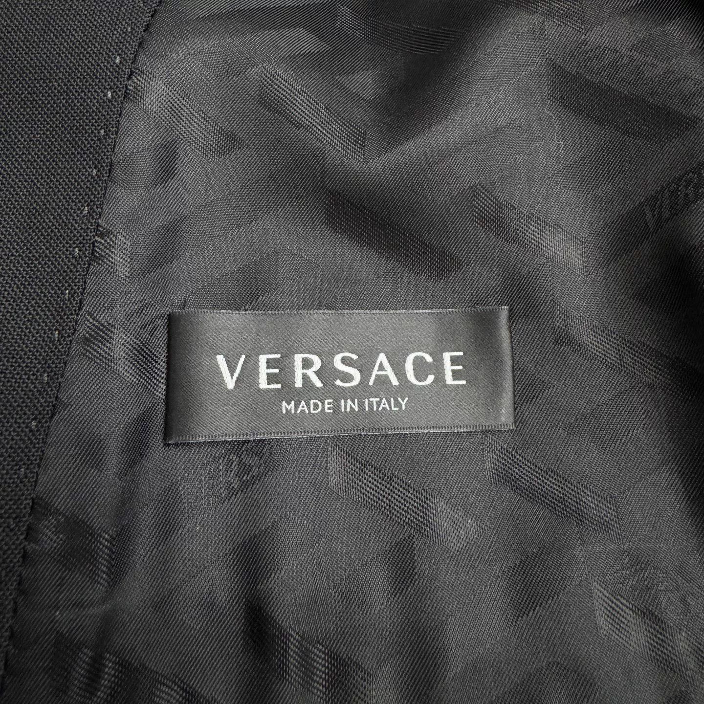 Versace versace black wool suit jacket. Size US L / EU 52-54 / 3 - 3 Thumbnail