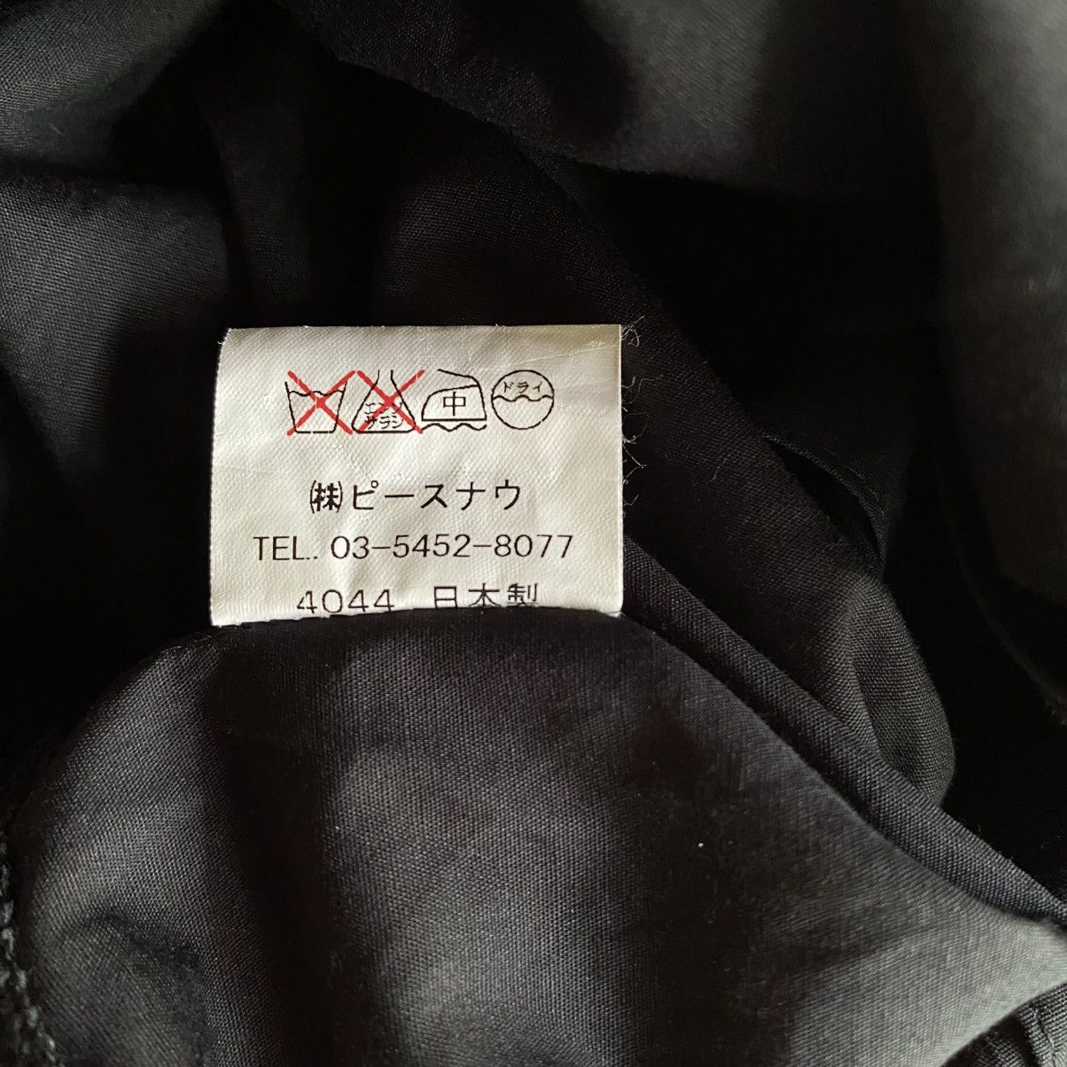 Japanese Brand × Seditionaries PEACE NOW Y2K Punk Fitted Black Ruffle Trim Blouse Size M / US 6-8 / IT 42-44 - 6 Thumbnail