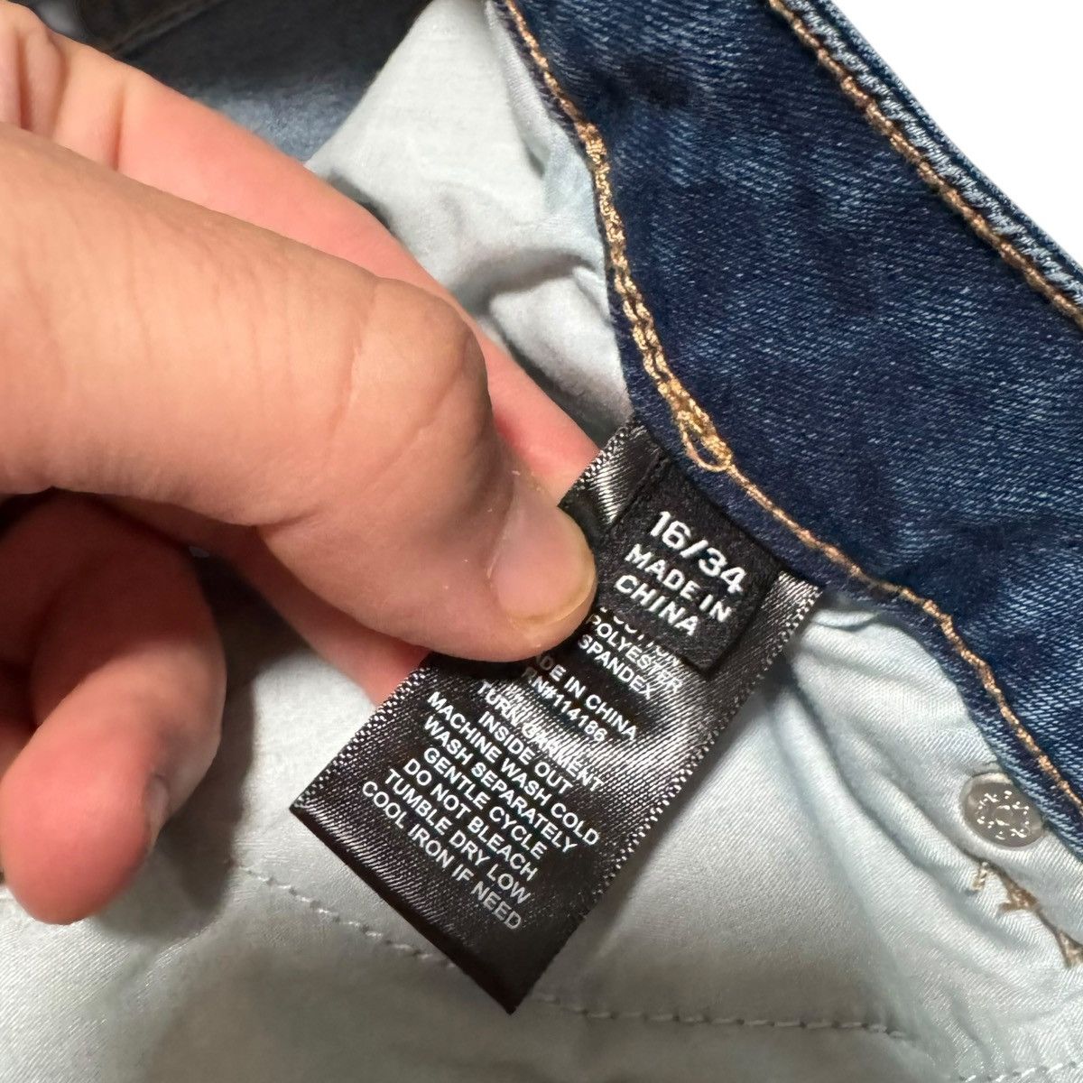Frye Frye Straight Leg Jeans Women's 16/34 (Fits 36x28.75) Size 36" / US 14 / IT 50 - 7 Thumbnail