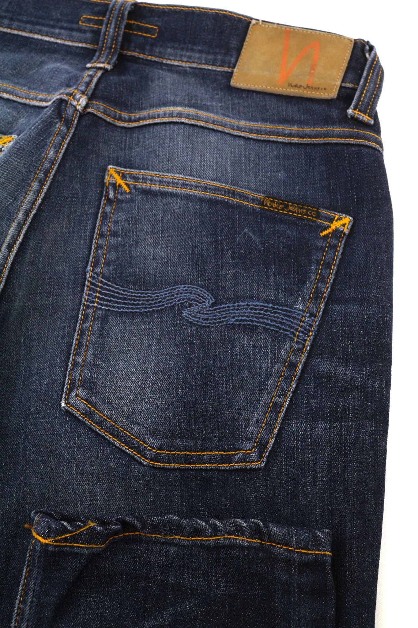 Nudie Jeans GRIM TIM W29/L32 Bossa Jukta Organic Washed Dark Blue 81629 Size US 29 - 5 Thumbnail