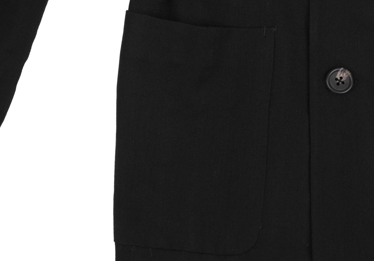 Yohji Yamamoto Yohji Yamamoto Wool Gabardine Jacket Black M Size US M / EU 48-50 / 2 - 8 Thumbnail